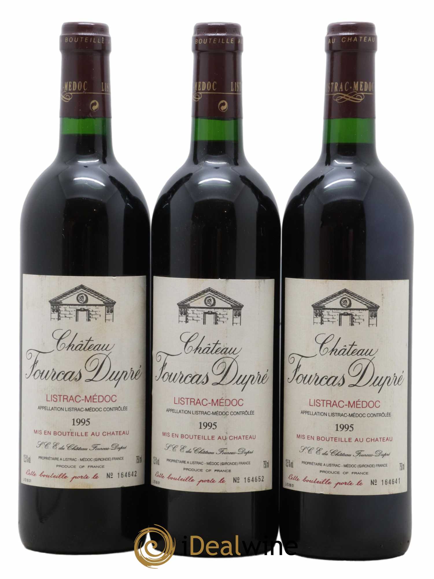Château Fourcas Dupré 1995 - Lot de 3 bouteilles - 0