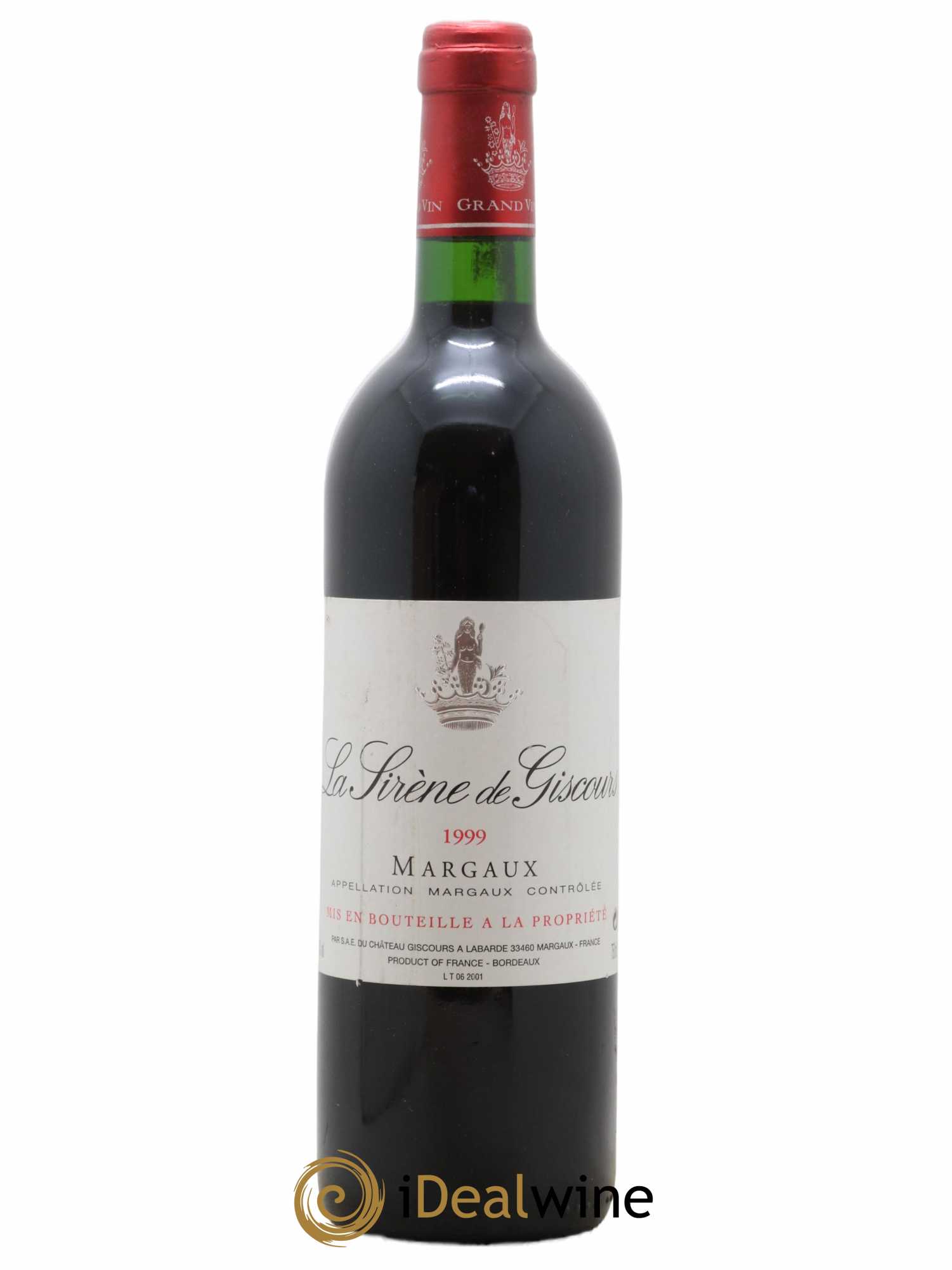 La Sirène de Giscours 1999 - Lot de 1 bouteille - 0