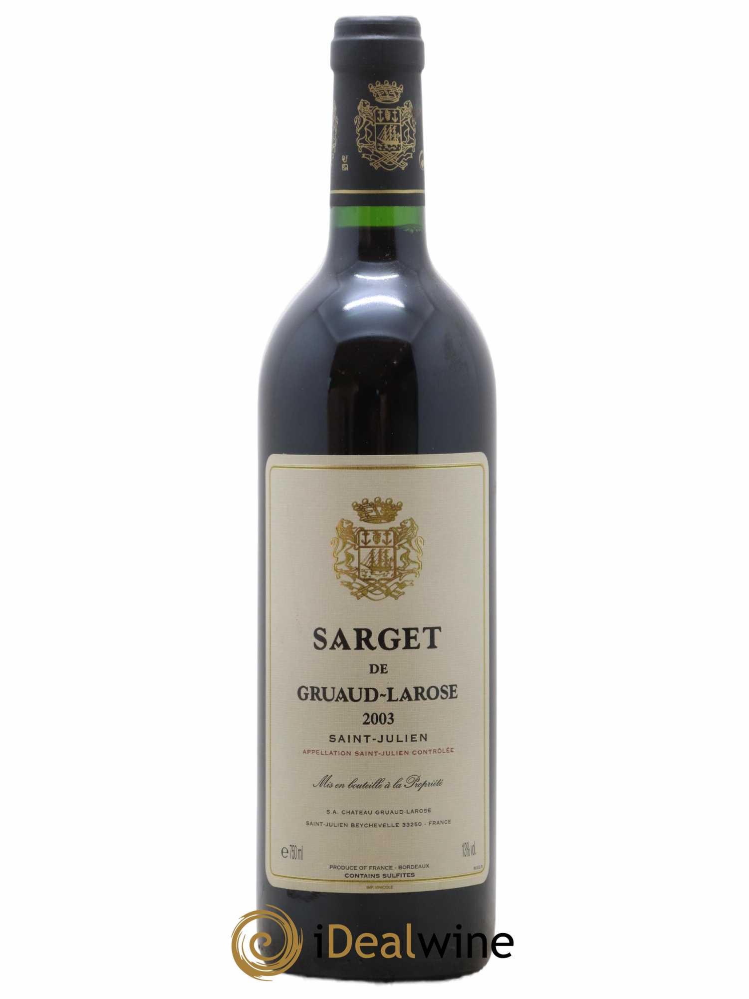 Sarget de Gruaud Larose Second Vin 2003 - Lot de 1 bouteille - 0