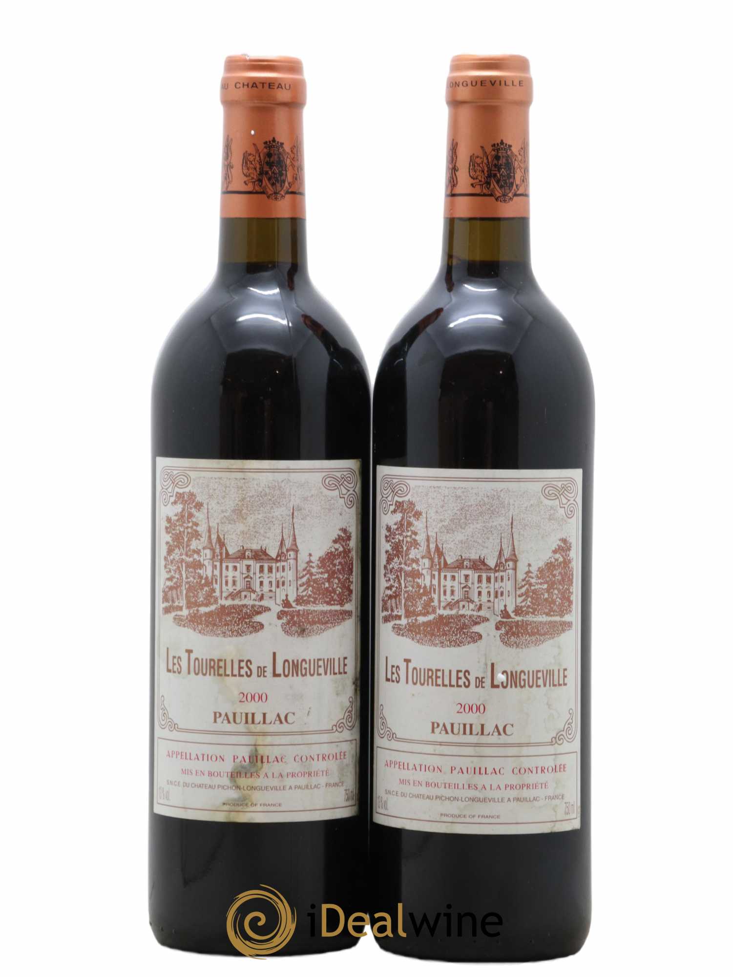 Les Tourelles de Longueville Second Vin 2000 - Lot de 2 bouteilles - 0