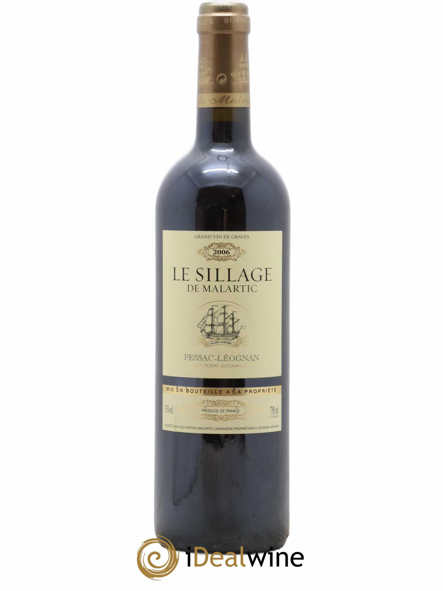 Pessac-Léognan Le Sillage de Malartic 2006 - Lot de 1 bouteille - 0