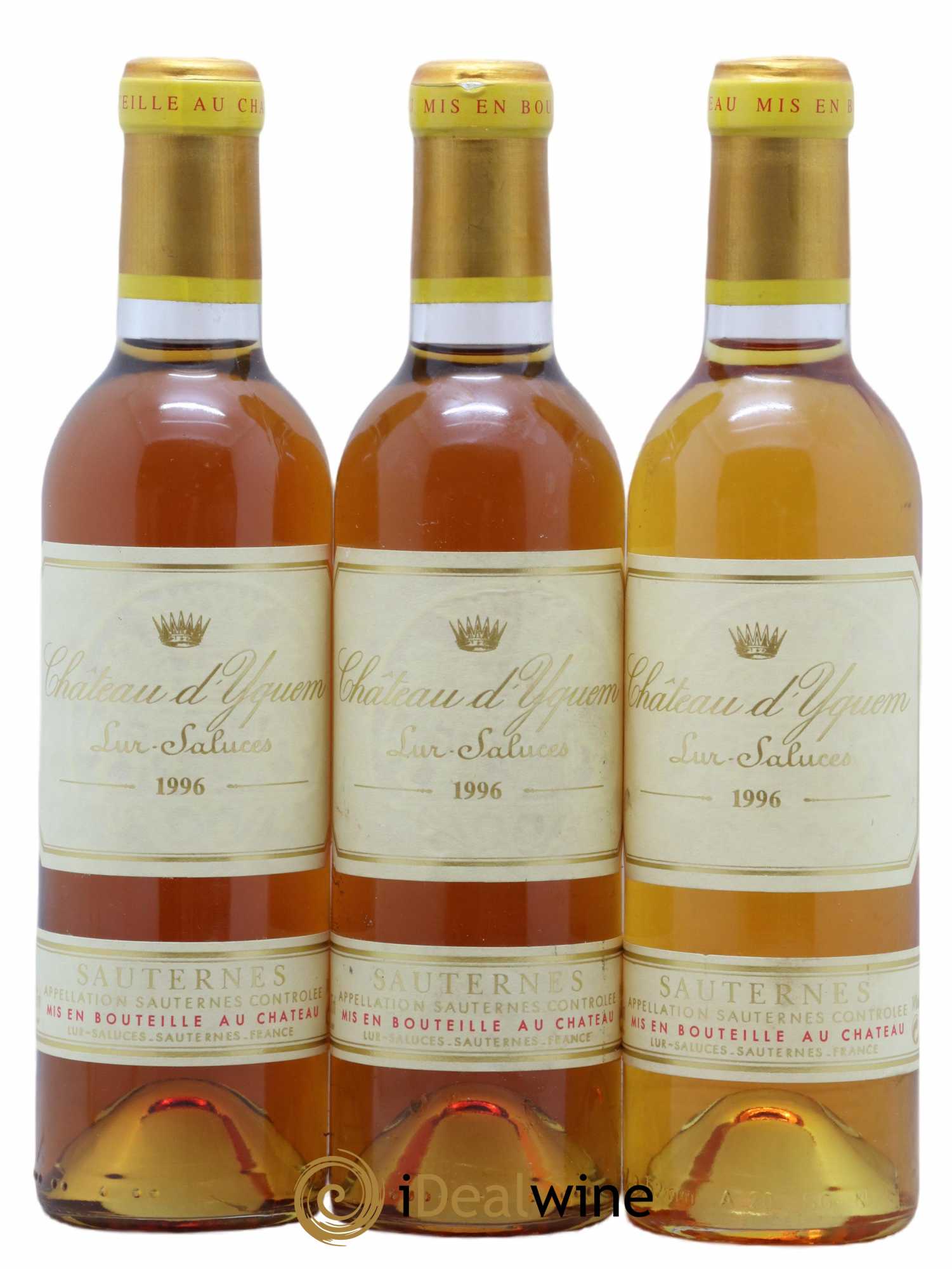Château d' Yquem 1er Cru Classé Supérieur 1996 - Posten von 3 Demi-Flaschen - 0
