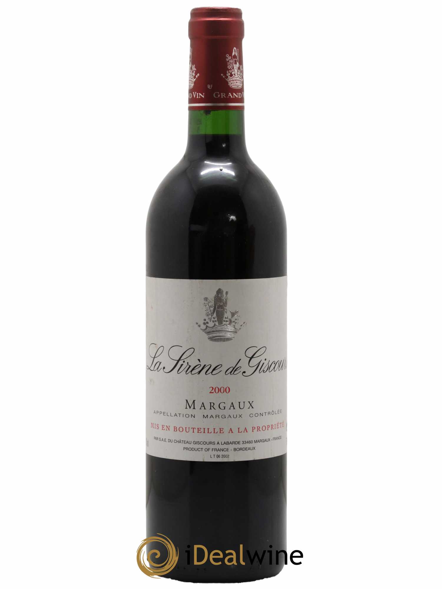 La Sirène de Giscours 2000 - Lot de 1 bouteille - 0