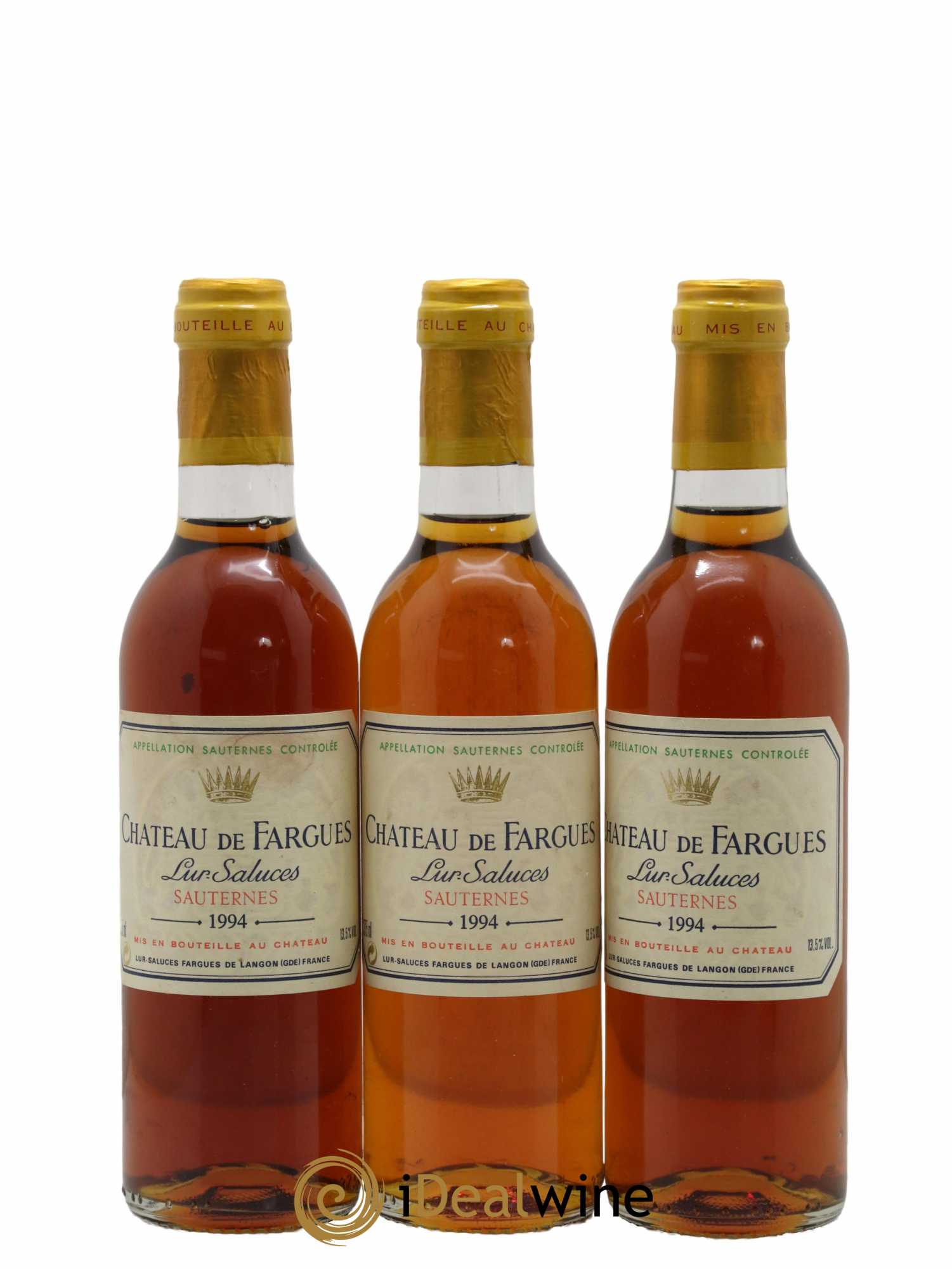 Château de Fargues 1994 - Posten von 3 Demi-Flaschen - 0