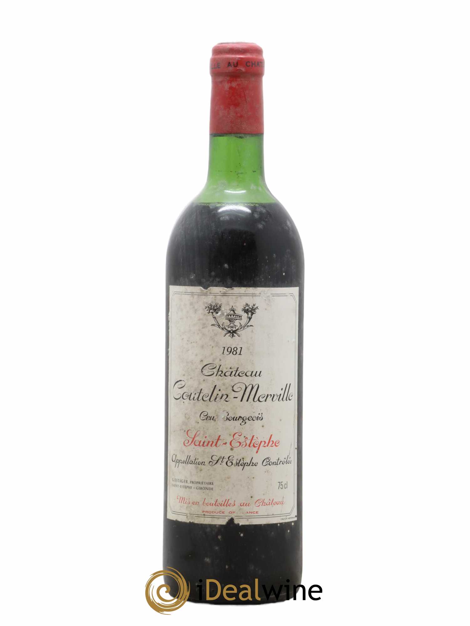Château Coutelin-Merville Cru Bourgeois 1981 - Lot de 1 bouteille - 0