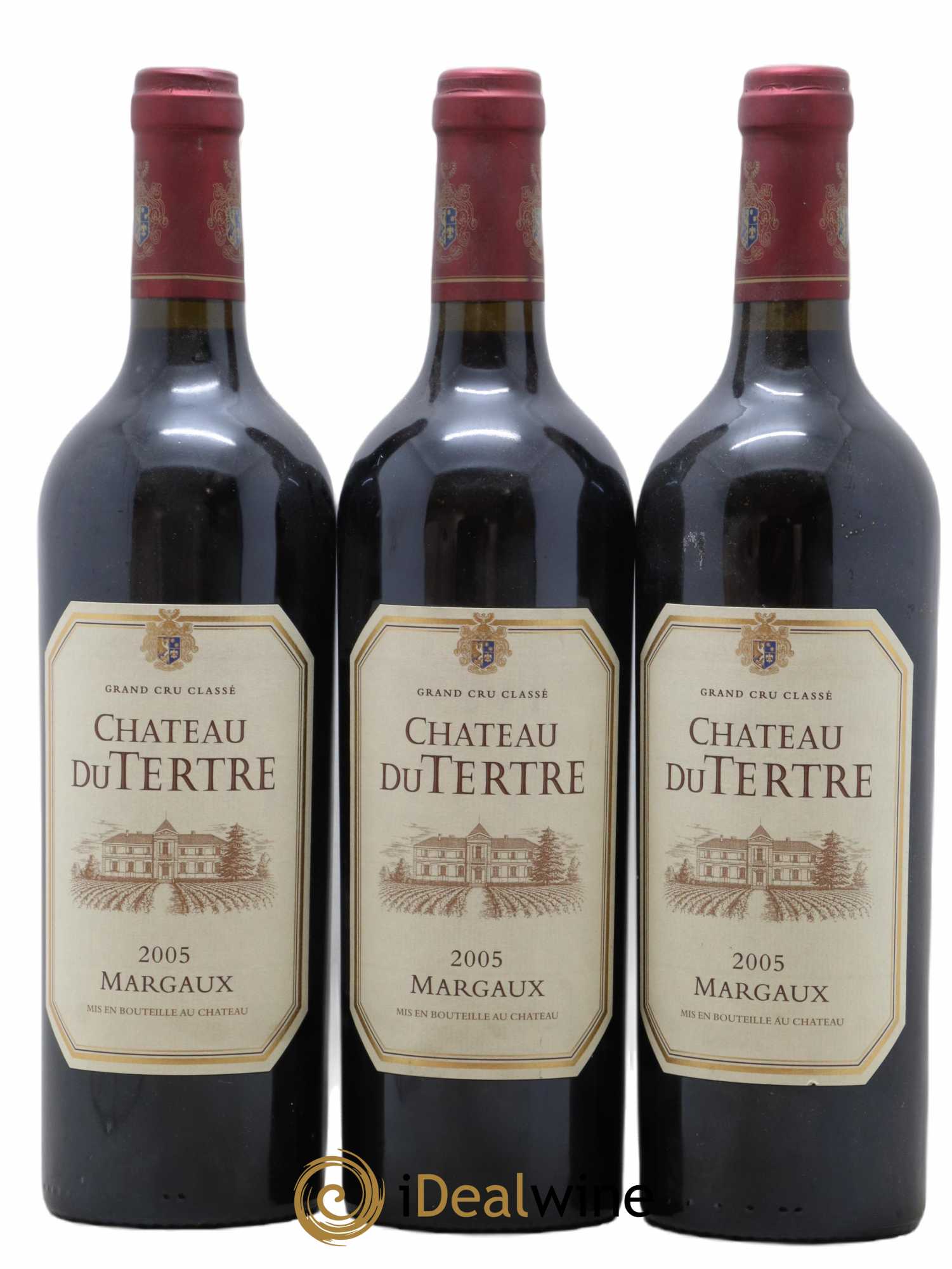 Château du Tertre 5ème Grand Cru Classé 2005 - Lot de 3 bouteilles - 0