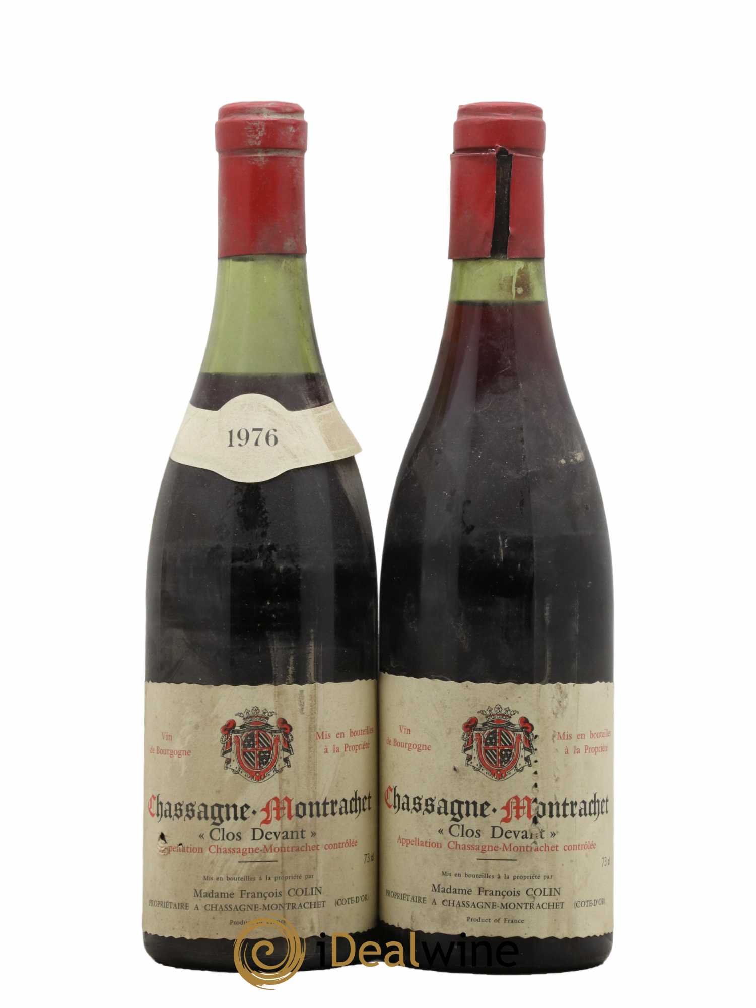 Chassagne-Montrachet Clos Devant Madame Fr. Colin 1976 - Lot de 2 bouteilles - 0