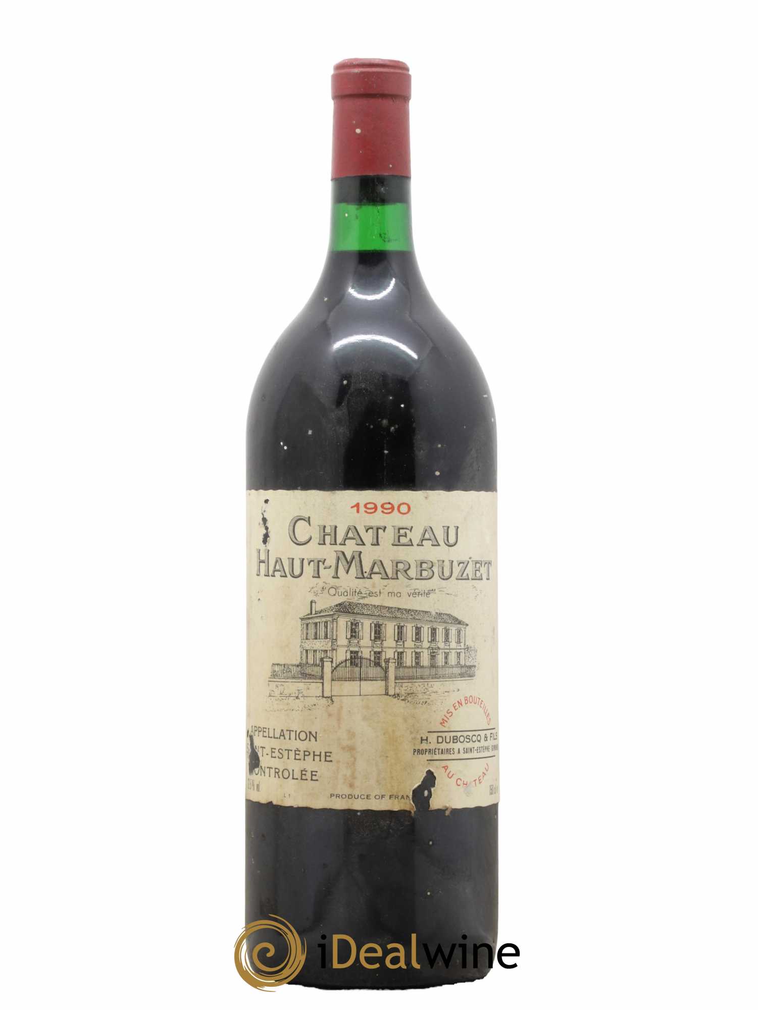 Château Haut Marbuzet 1990 - Lot de 1 magnum - 0