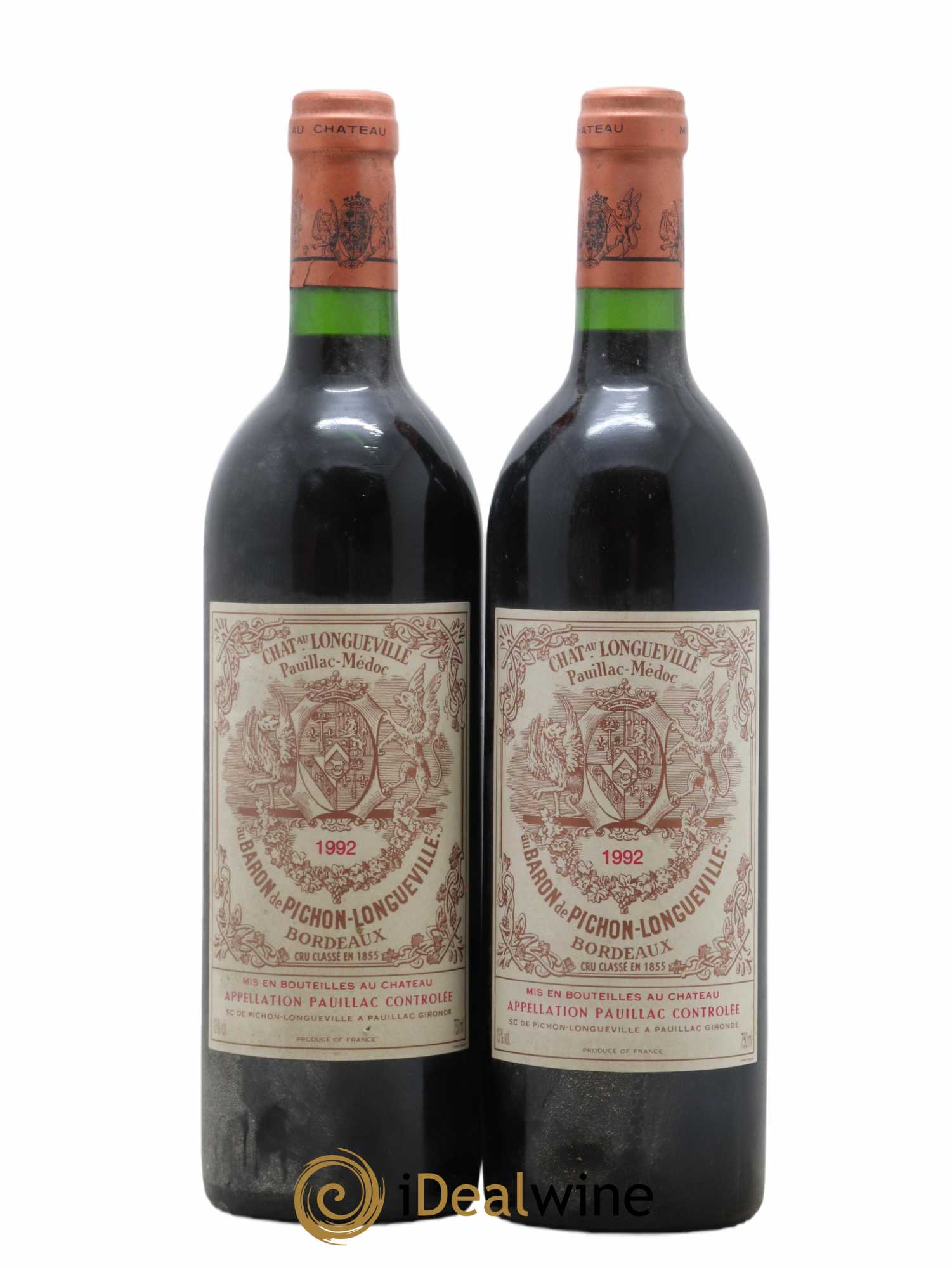 Pichon Longueville Baron 2ème Grand Cru Classé 1992 - Lot de 2 bouteilles - 0