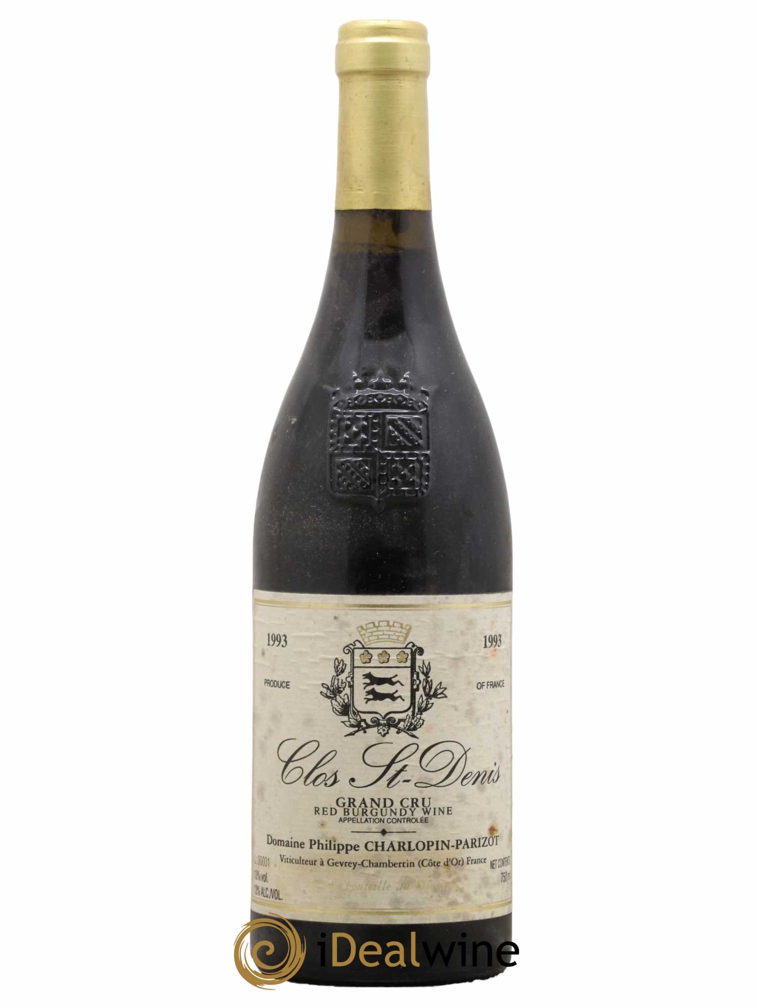 Clos Saint-Denis Grand Cru Charlopin-Parizot 1993 - Lot de 1 bouteille - 0