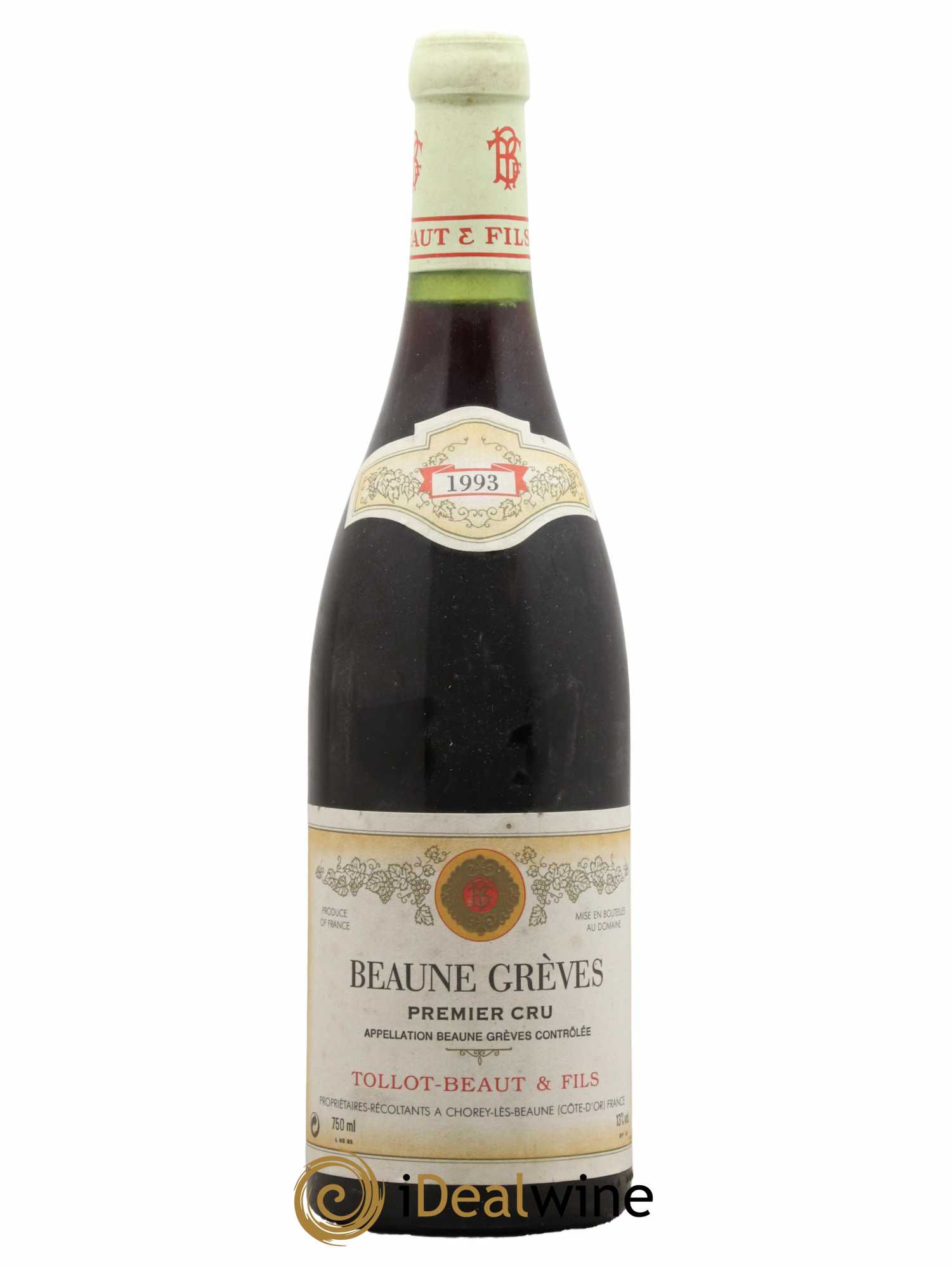 Beaune 1er Cru Grèves Tollot Beaut (Domaine) 1993 - Lot de 1 bouteille - 0