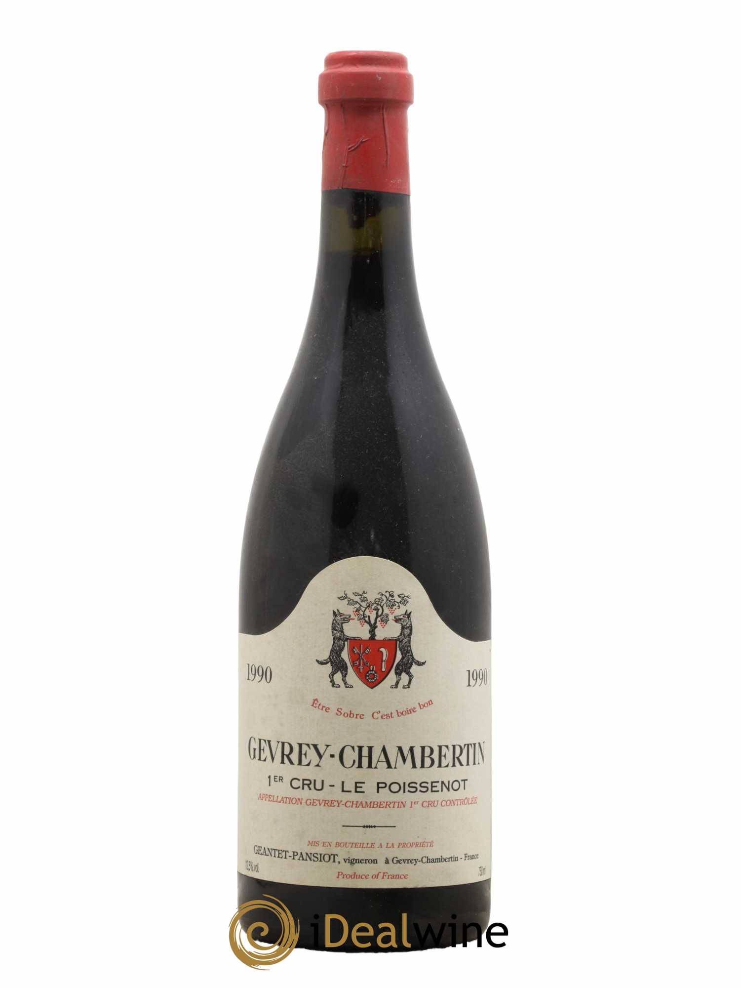Gevrey-Chambertin 1er Cru Le Poissenot Geantet-Pansiot 1990 - Lot de 1 bouteille - 0