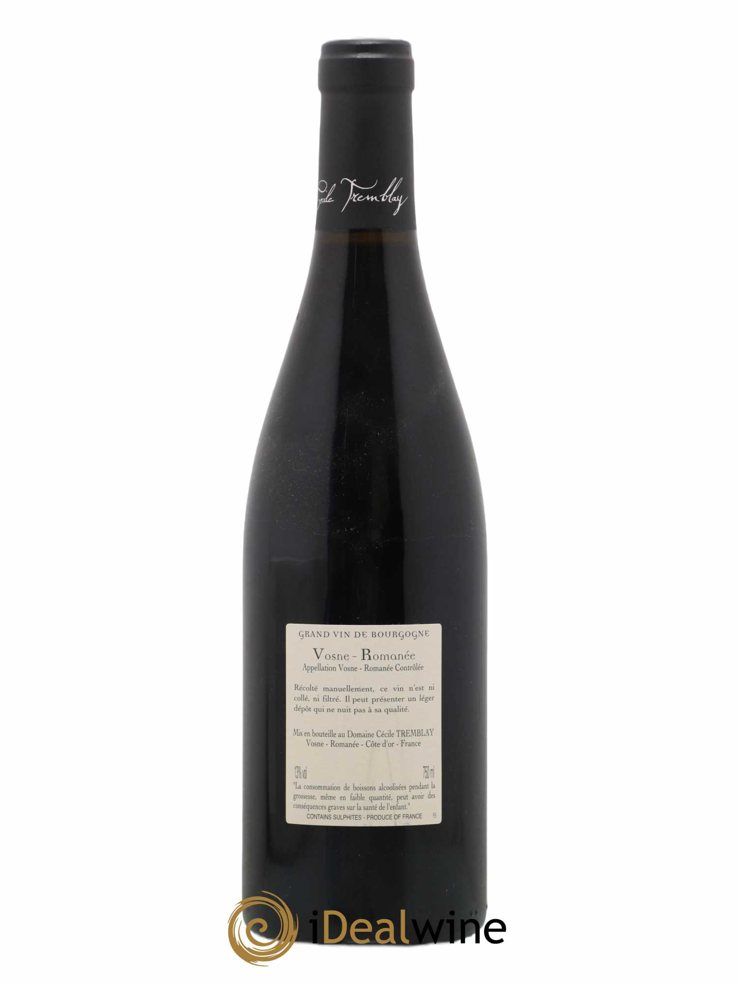 Vosne-Romanée Vieilles Vignes Cécile Tremblay 2013 - Lot de 1 bouteille - 1