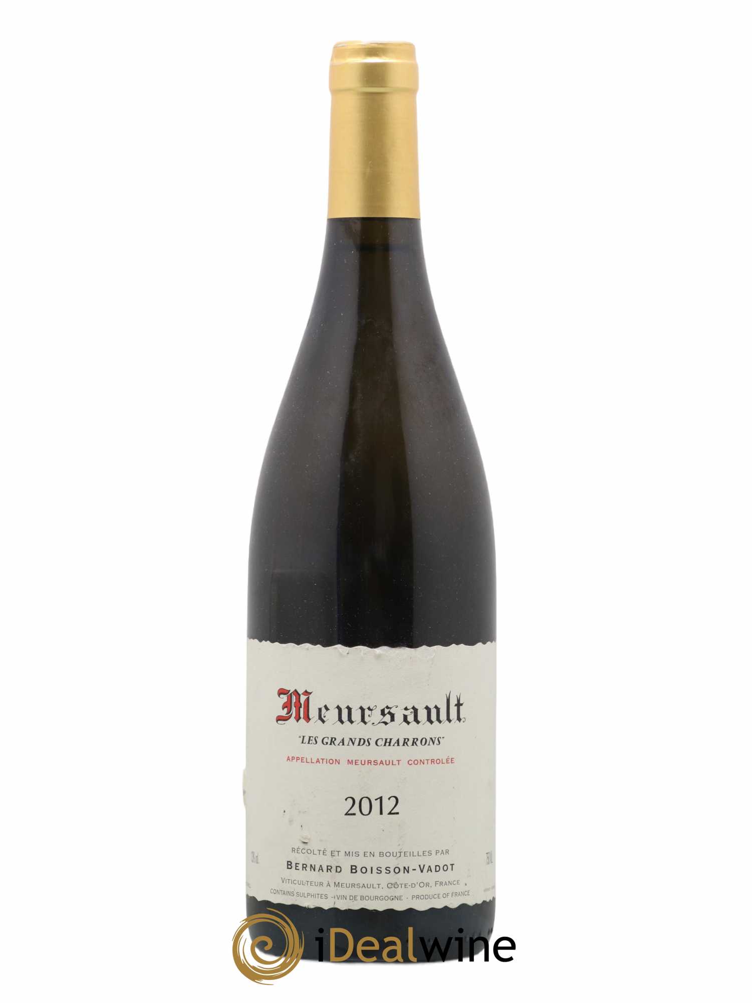 Meursault Les Grands Charrons Boisson-Vadot (Domaine) 2012 - Lot de 1 bouteille - 0