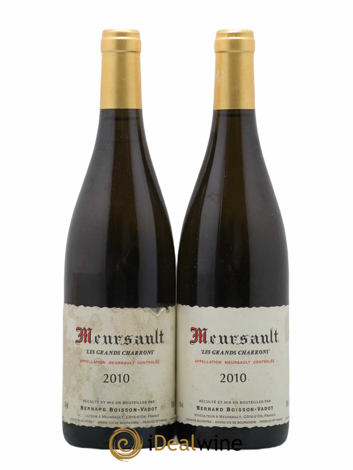 Meursault Les Grands Charrons Boisson-Vadot (Domaine) 2010 - Lot de 2 bouteilles - 0