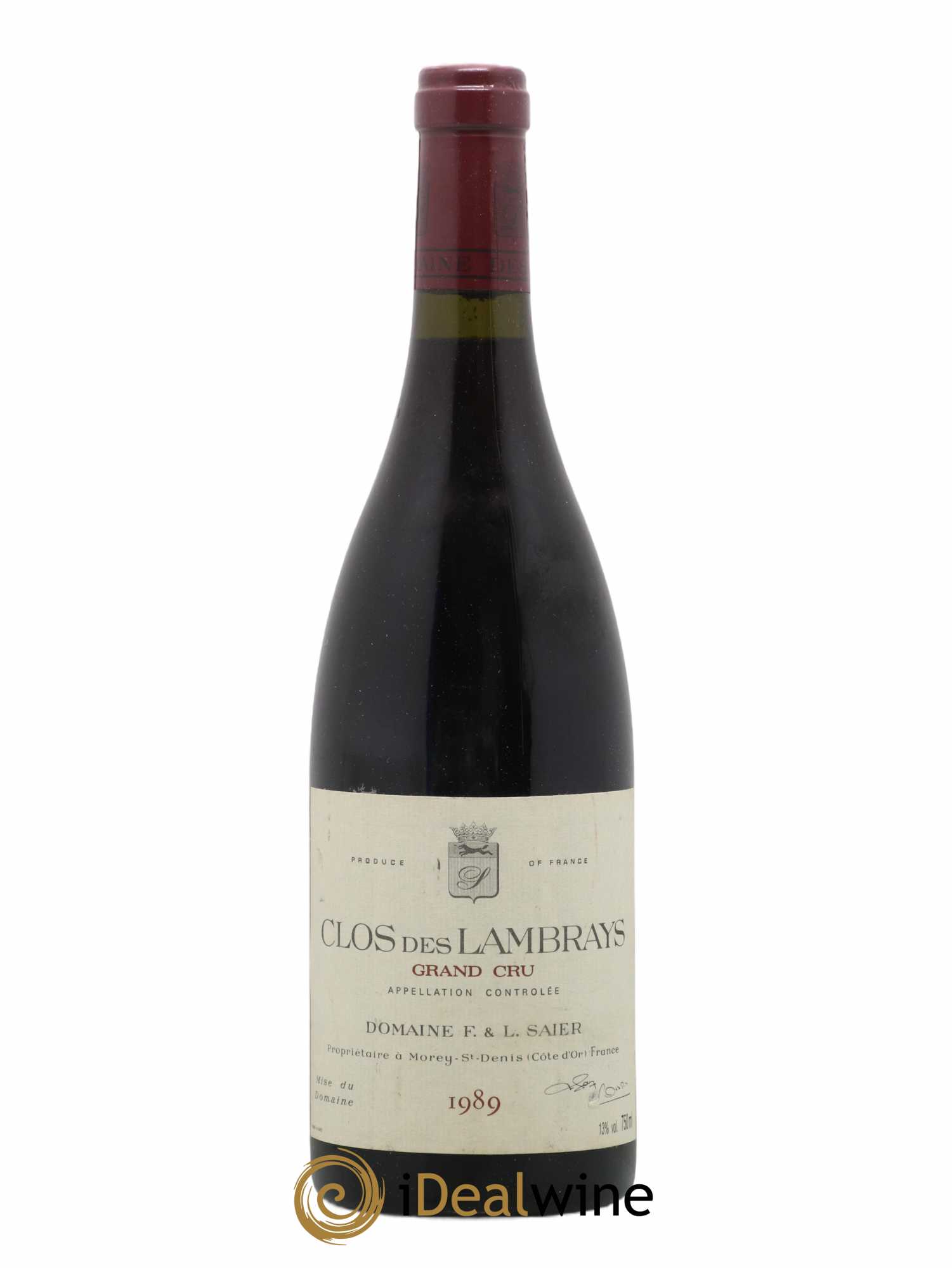 Clos des Lambrays Grand Cru Domaine des Lambrays 1989 - Lot de 1 bouteille - 0
