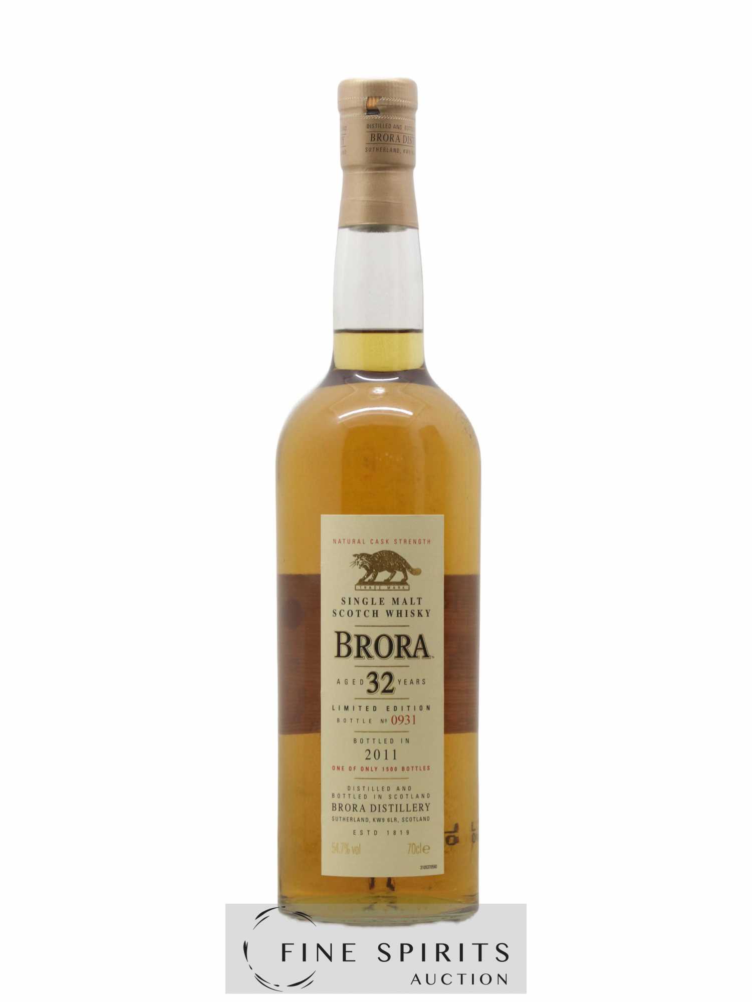 Brora 32 years Of. One of 1500 - bottled 2011 Limited Edition - Lot de 1 bouteille - 1