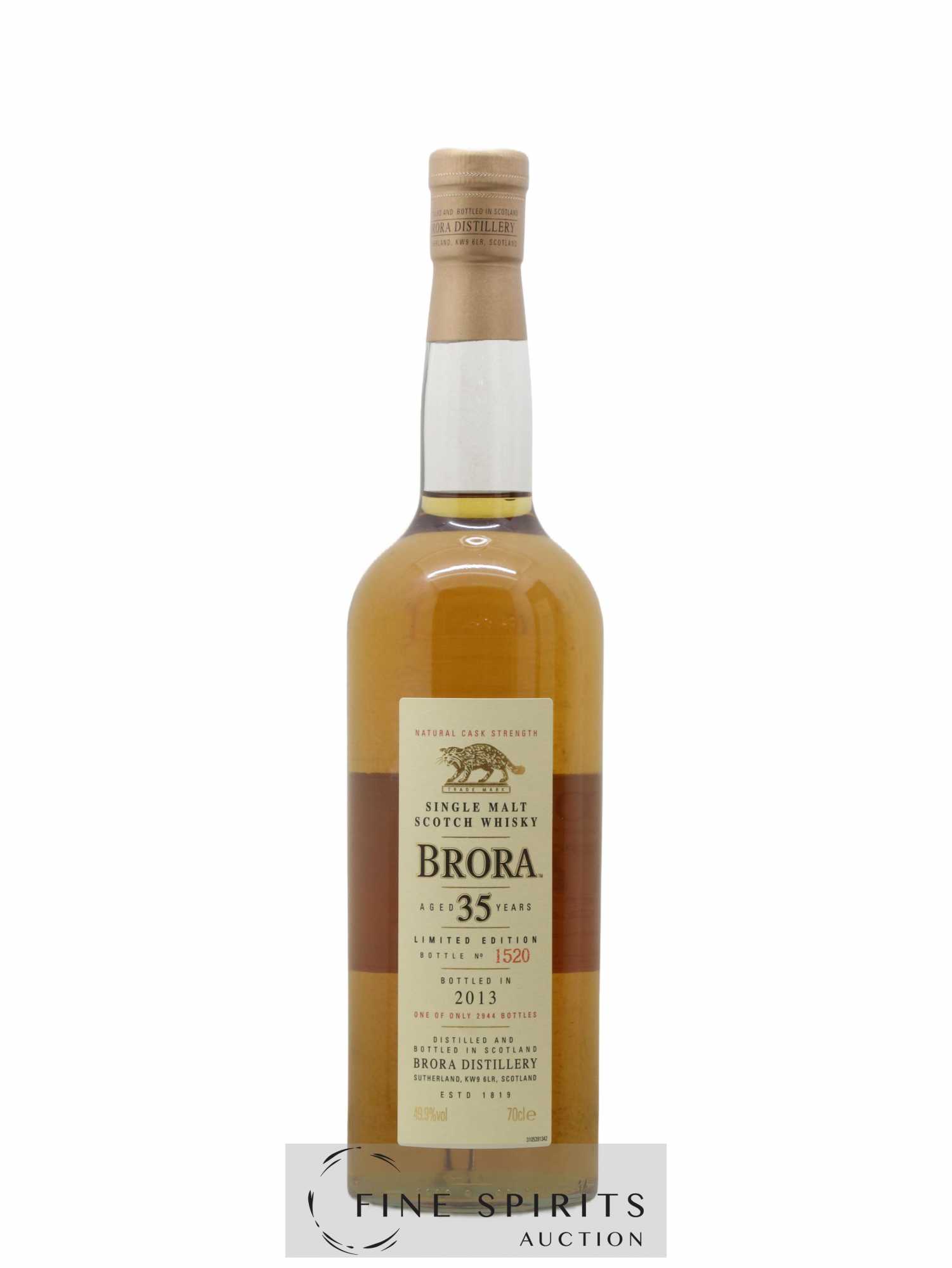 Brora 35 years Of. 2944 bottles - bottled in 2013 Limited Edition - Posten von 1 Flasche - 1