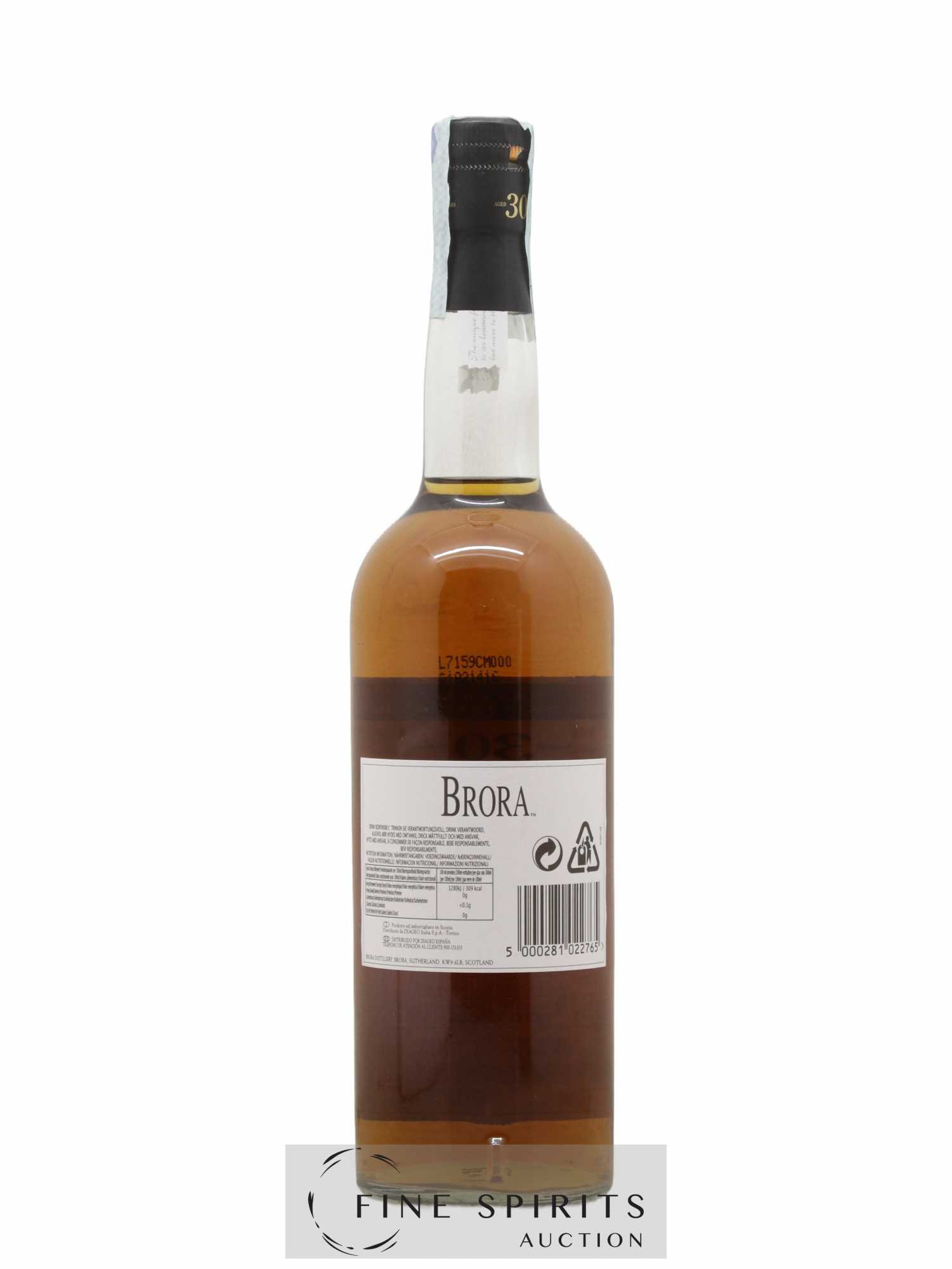 Brora 30 years Of. Natural Cask Strength One of 2958 - bottled 2007 Limited Bottling - Lot de 1 bouteille - 2