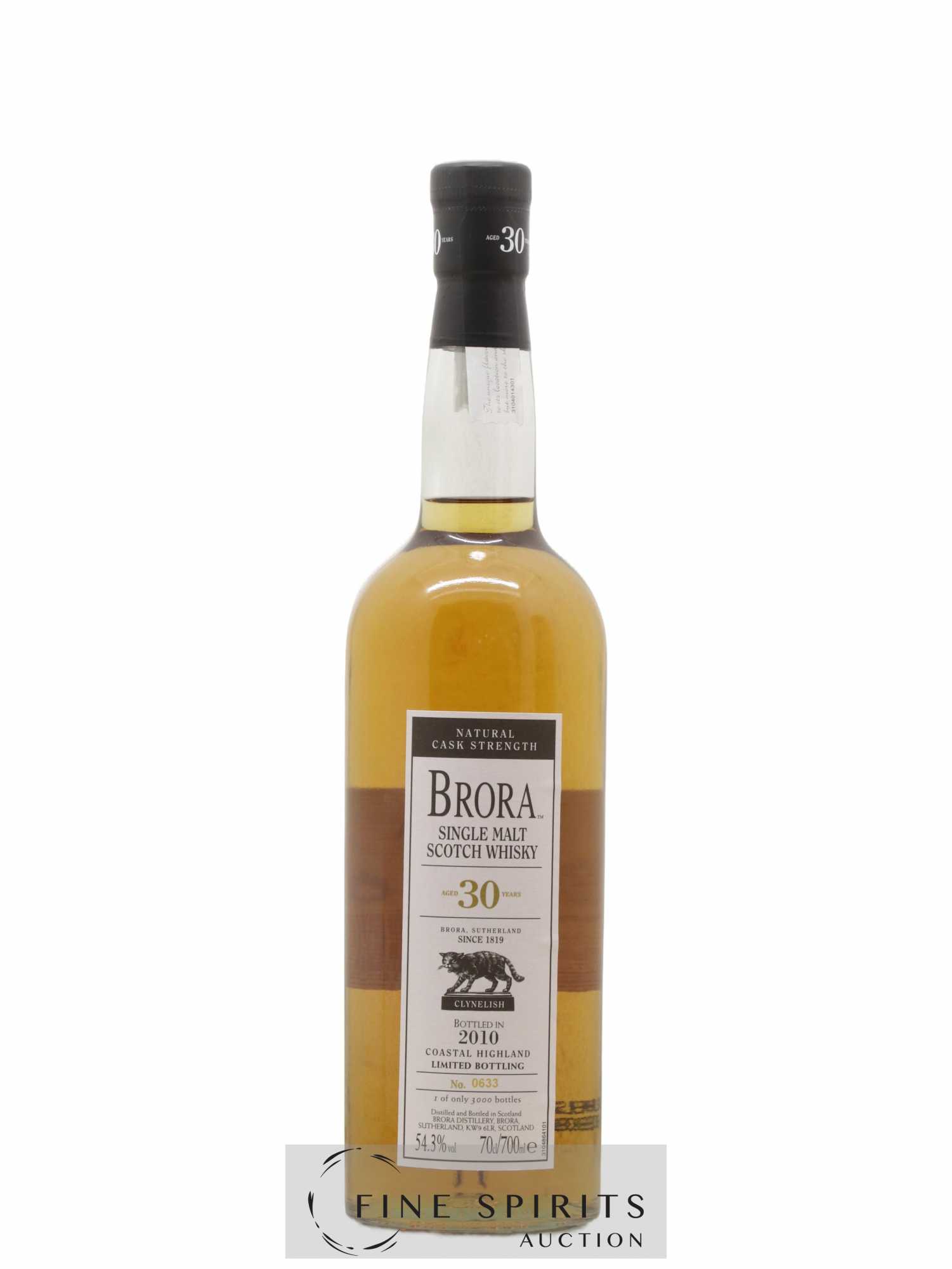 Brora 30 years Of. Natural Cask Strength One of 3000 - bottled 2010 Limited Bottling - Lot of 1 bottle - 1