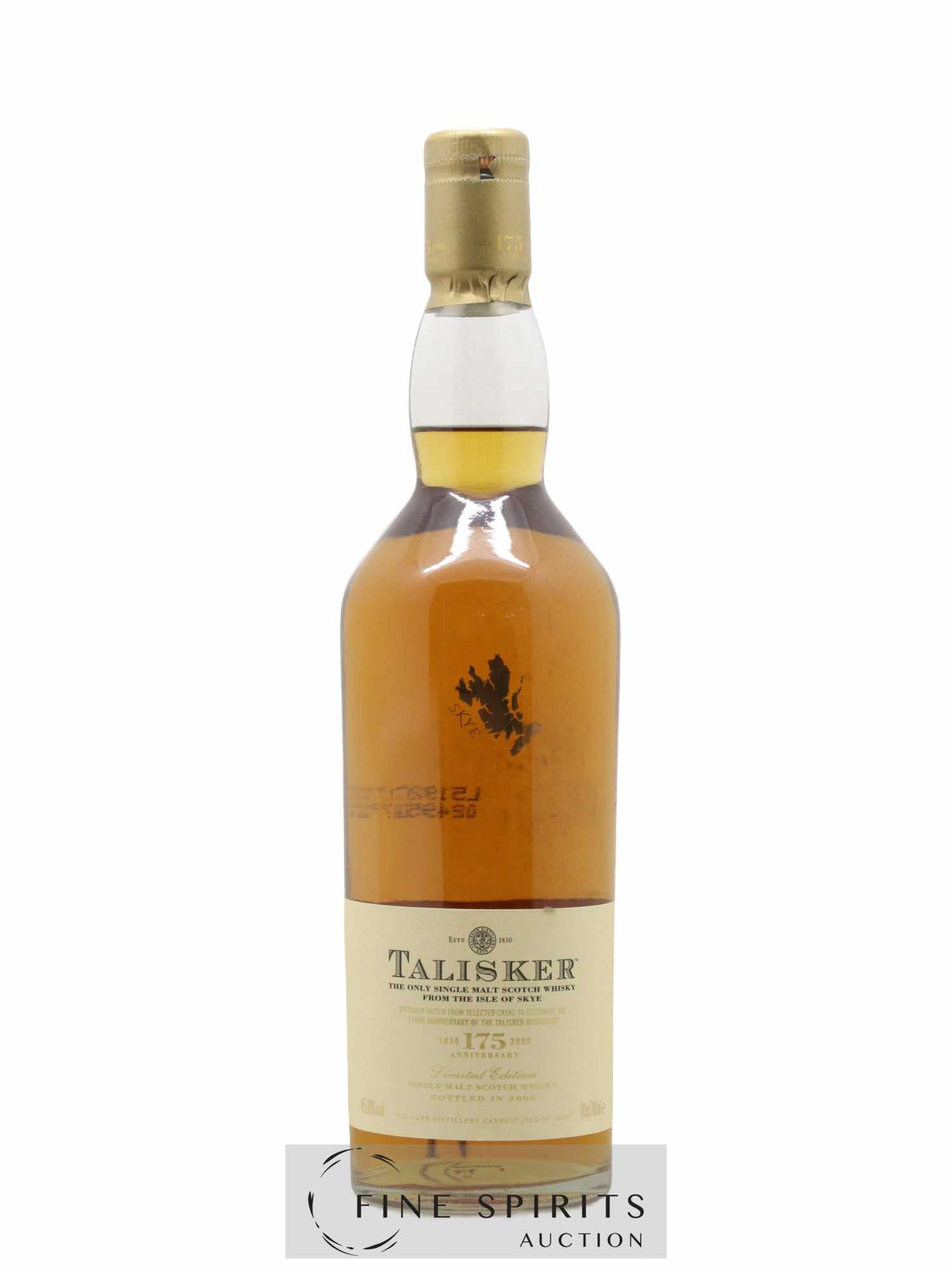 Talisker Of. 175th Anniversary bottled 2005 Limited Edition - Lot of 1 bottle - 1
