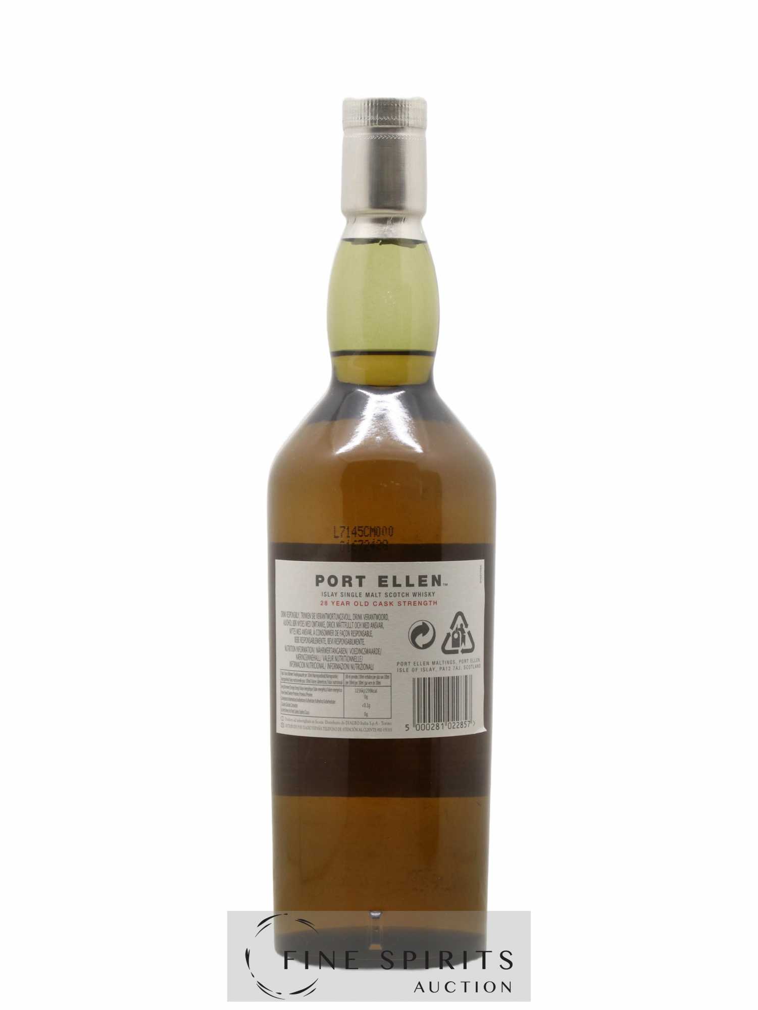 Port Ellen 28 years 1979 Of. 7th Release Natural Cask Strength - One of 5274 - bottled 2007 Limited Edition - Posten von 1 Flasche - 2