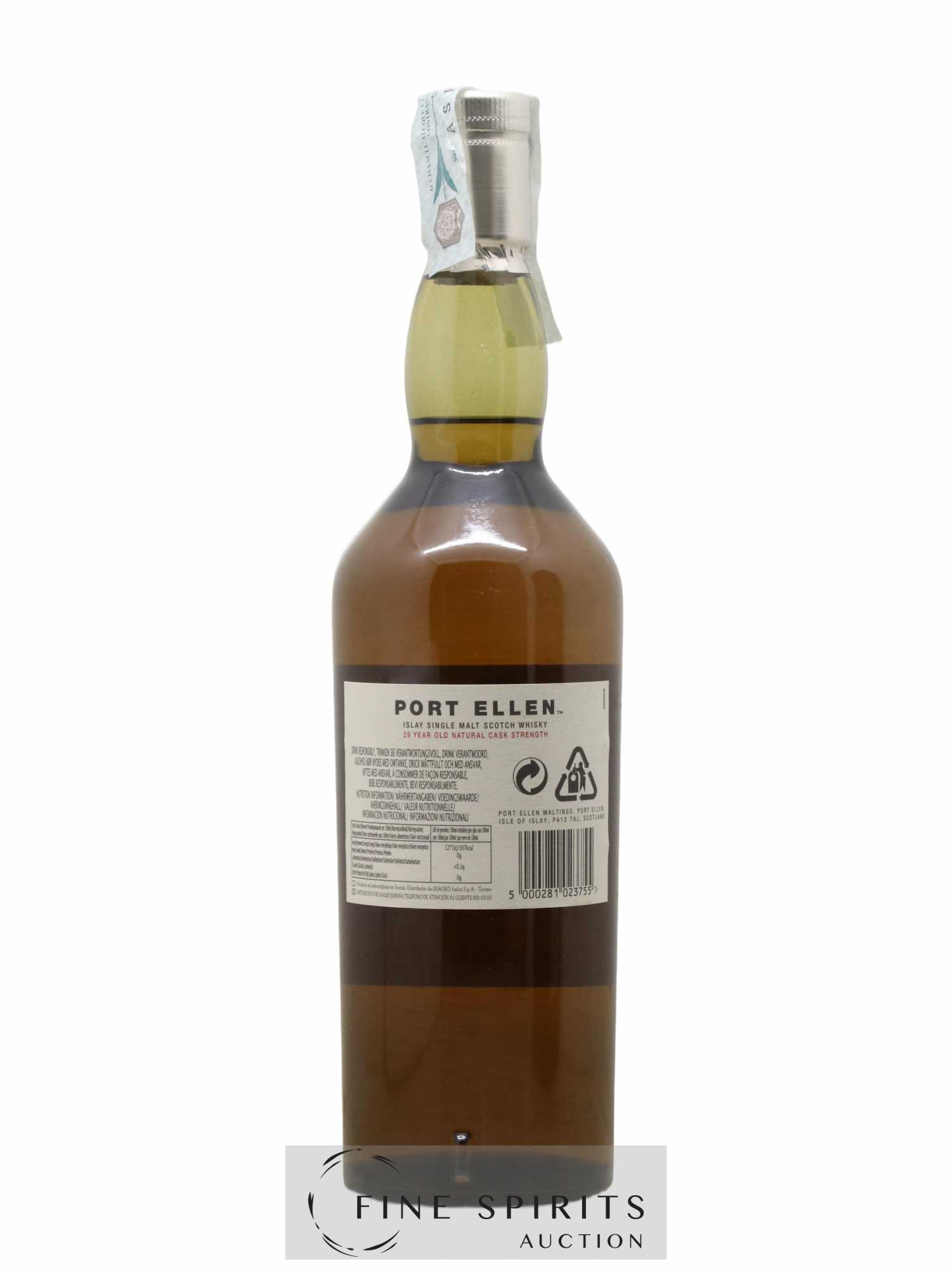 Port Ellen 29 years 1978 Of. 8th Release Natural Cask Strength - One of 6618 - bottled 2008 Limited Edition - Lot de 1 bouteille - 2