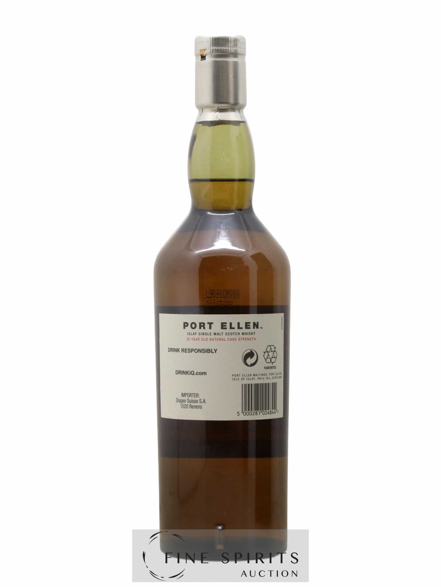 Port Ellen 30 years 1979 Of. 9th Release Natural Cask Strength - One of 5916 - bottled 2009 Limited Editio - Lot of 1 bottle - 2