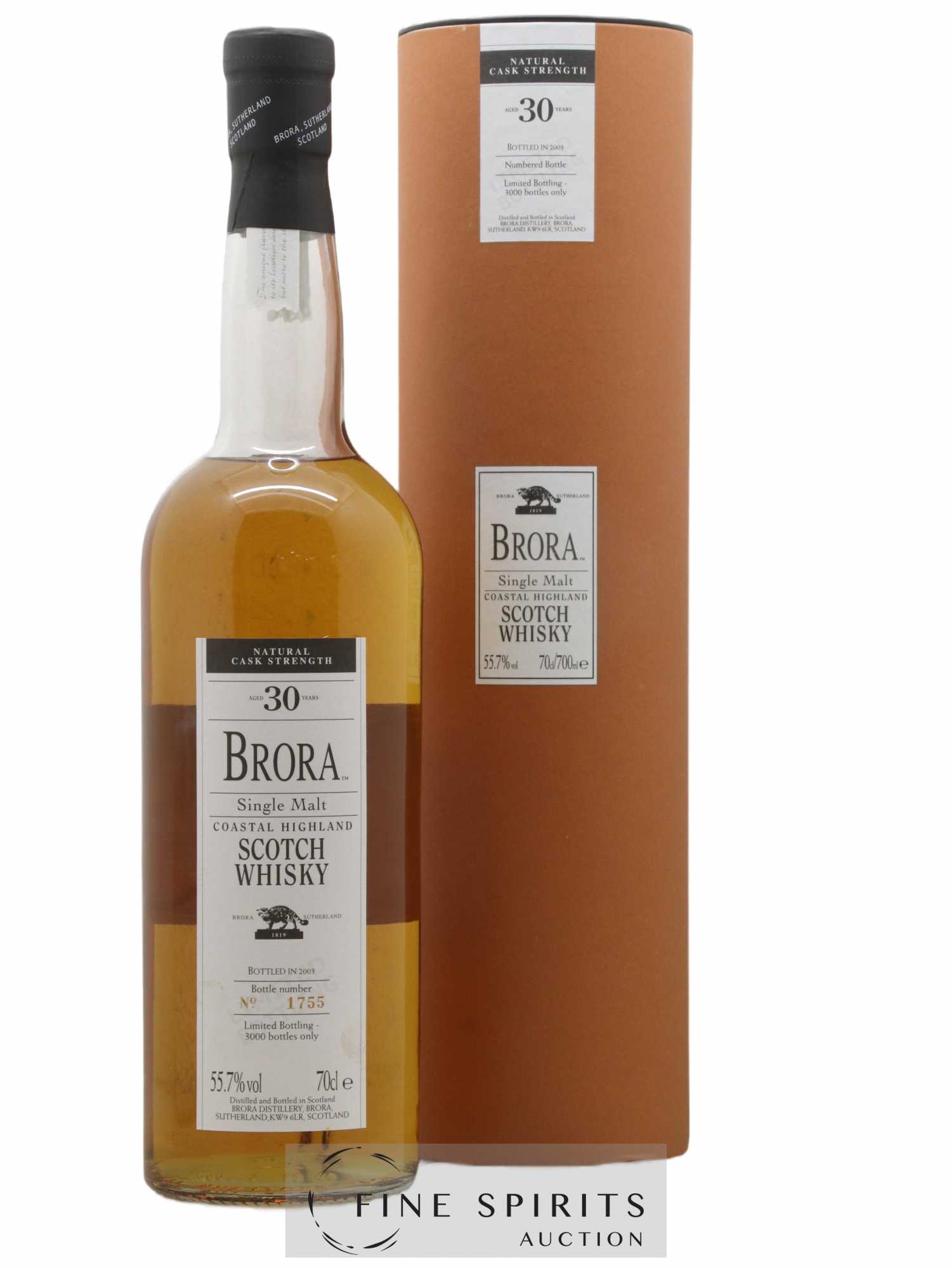 Brora 30 years Of. Natural Cask Strength One of 3000 - bottled 2003 - Lot de 1 bouteille - 0
