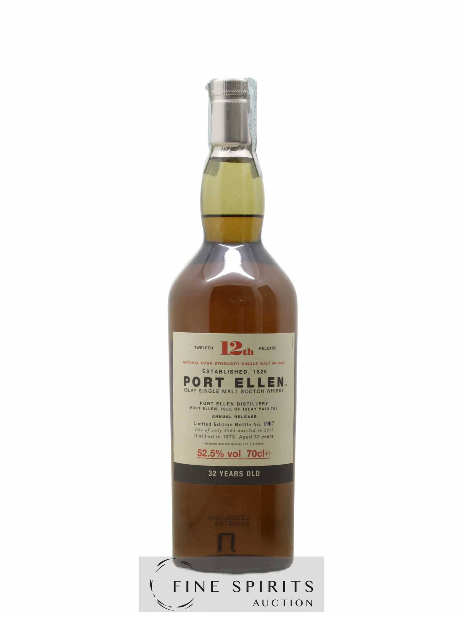 Port Ellen 32 years 1979 Of. 12th Release Natural Cask Strength - One of 2964 - bottled 2012 Limited Edition - Posten von 1 Flasche - 1