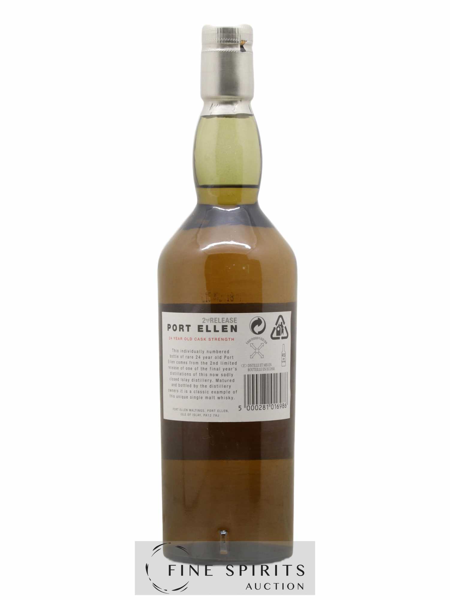 Port Ellen 24 years 1978 Of. 2nd Release Natural Cask Strength - One of 12000 - bottled in 2002 Limited Edition - Lot de 1 bouteille - 2