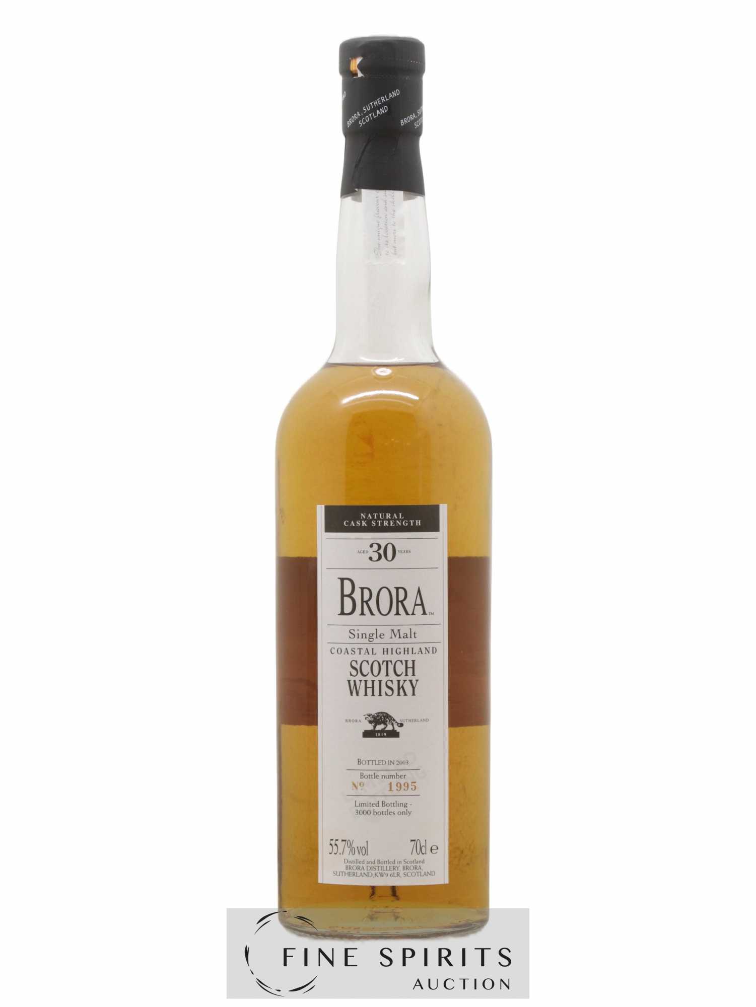 Brora 30 years Of. Natural Cask Strength One of 3000 - bottled 2003 - Lot de 1 bouteille - 1