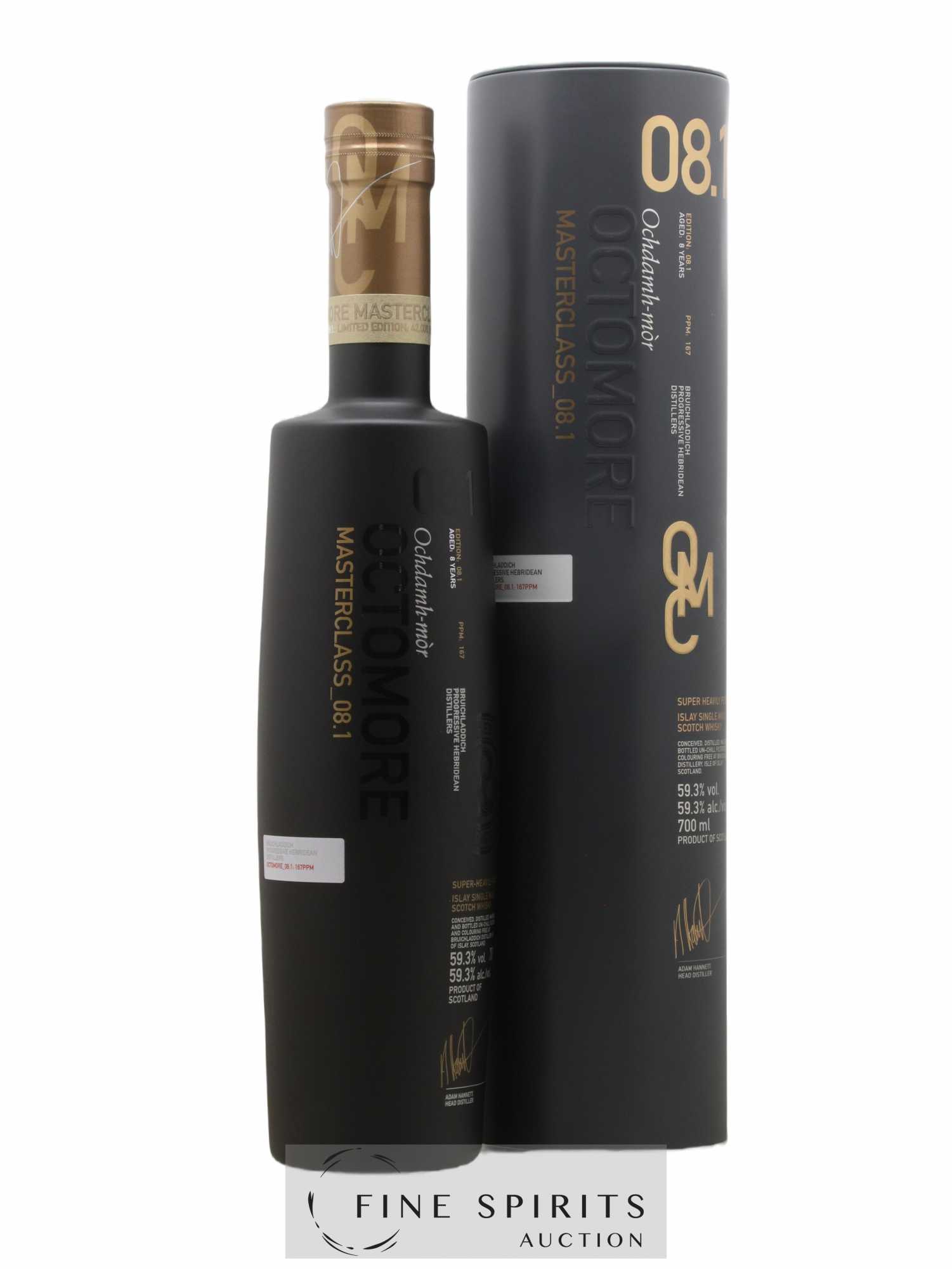 Octomore 8 years Of. Masterclass Edition 08.1 Super-Heavily Peated - One of 42000 Limited Edition - Posten von 1 Flasche - 0
