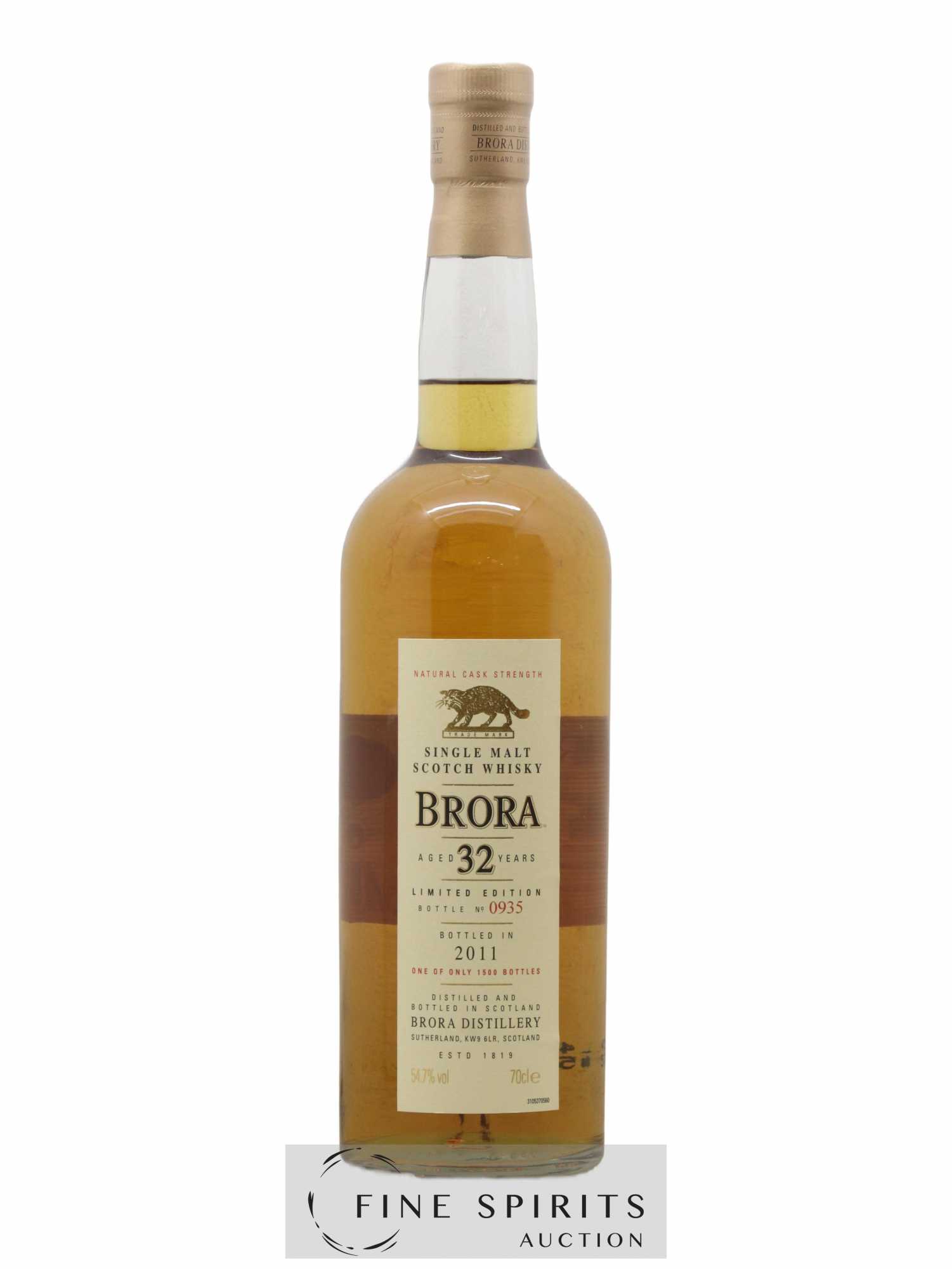 Brora 32 years Of. One of 1500 - bottled 2011 Limited Edition - Lot of 1 bottle - 1
