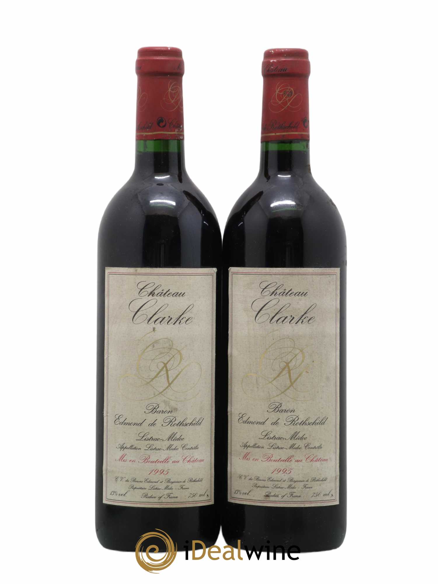 Château Clarke (sans prix de réserve) 1995 - Lot de 2 bouteilles - 0