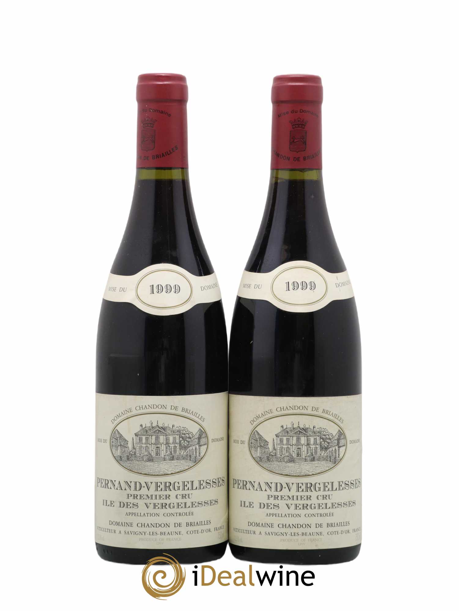 Pernand-Vergelesses 1er Cru Ile des Vergelesses Chandon de Briailles 1999 - Lot de 2 bouteilles - 0
