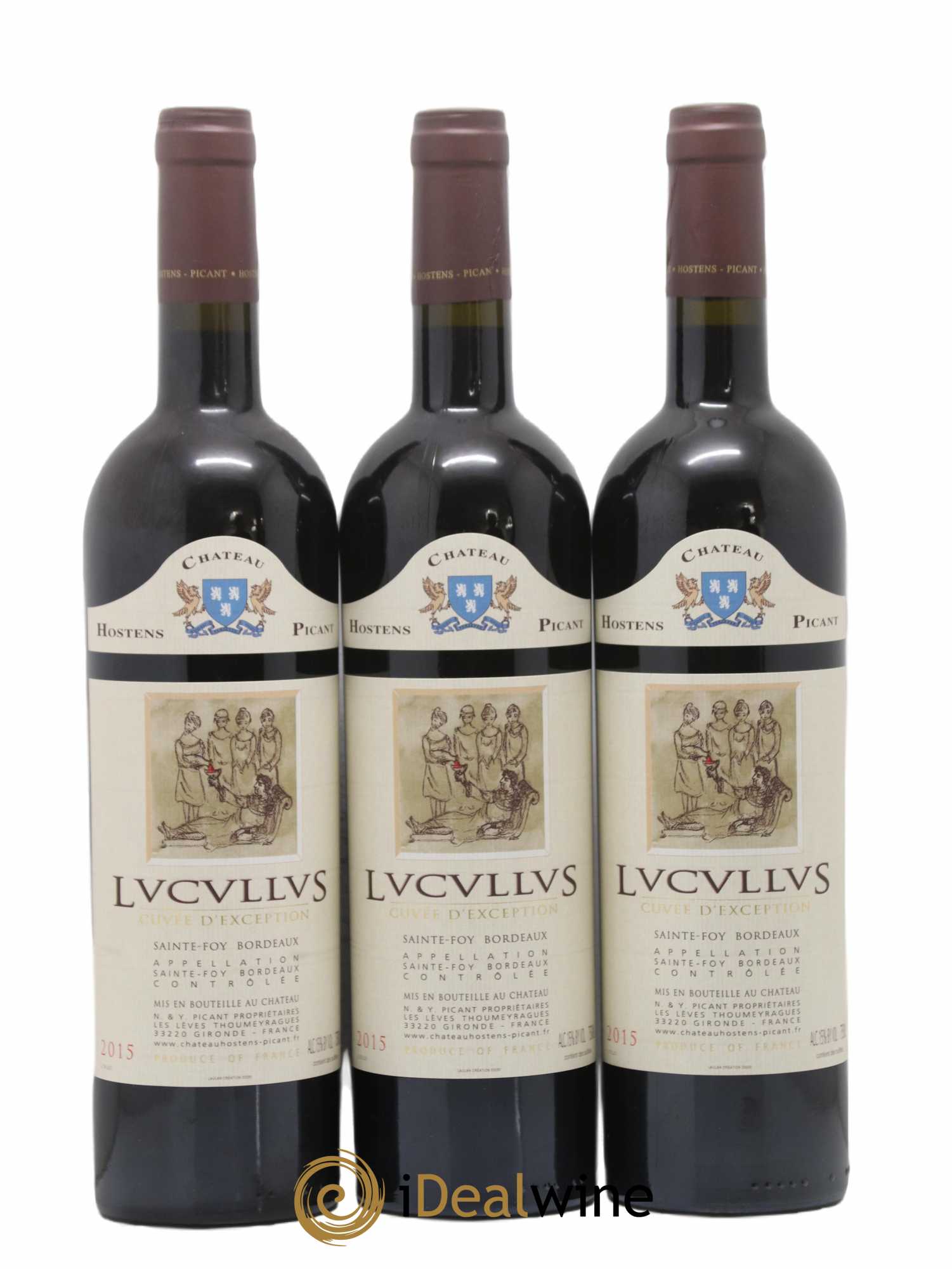Château Hostens-Picant Lucullus Cuvée d'Exception 2015 - Lot de 12 bouteilles - 3