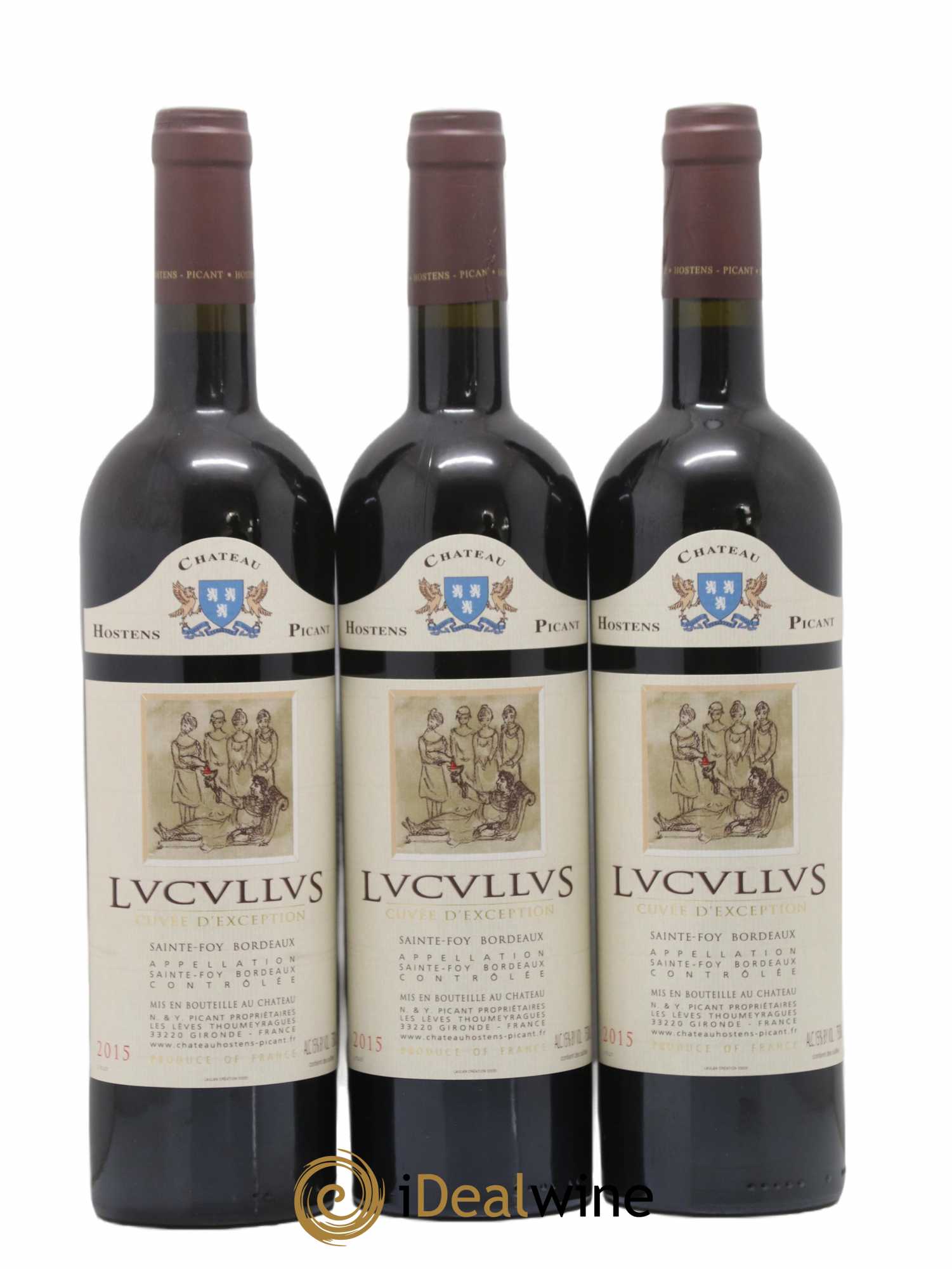 Château Hostens-Picant Lucullus Cuvée d'Exception 2015 - Lot de 12 bouteilles - 4