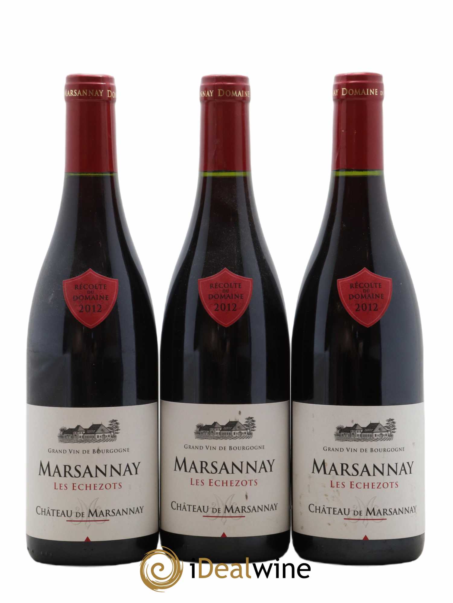 Marsannay Les Echezots Château de Marsannay 2012 - Lot de 3 bouteilles - 0