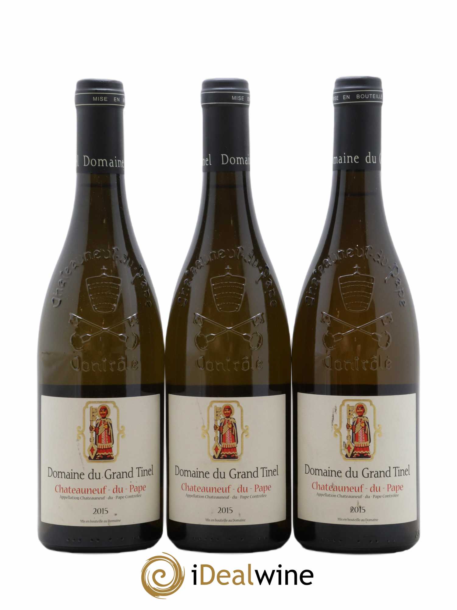 Châteauneuf-du-Pape Domaine Grand Tinel 2015 - Lot de 3 bouteilles - 0