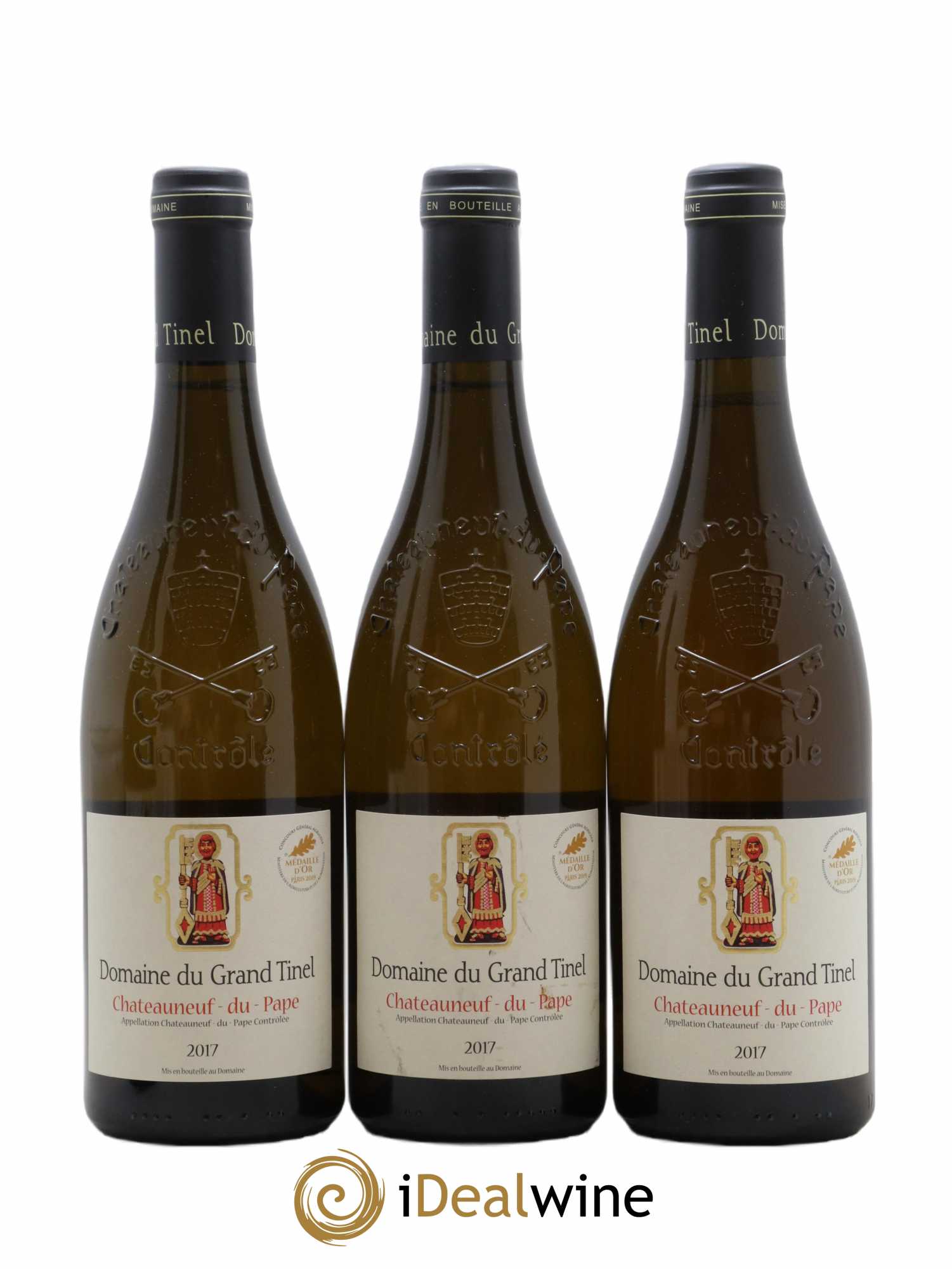 Châteauneuf-du-Pape Domaine Grand Tinel 2017 - Lot de 3 bouteilles - 0