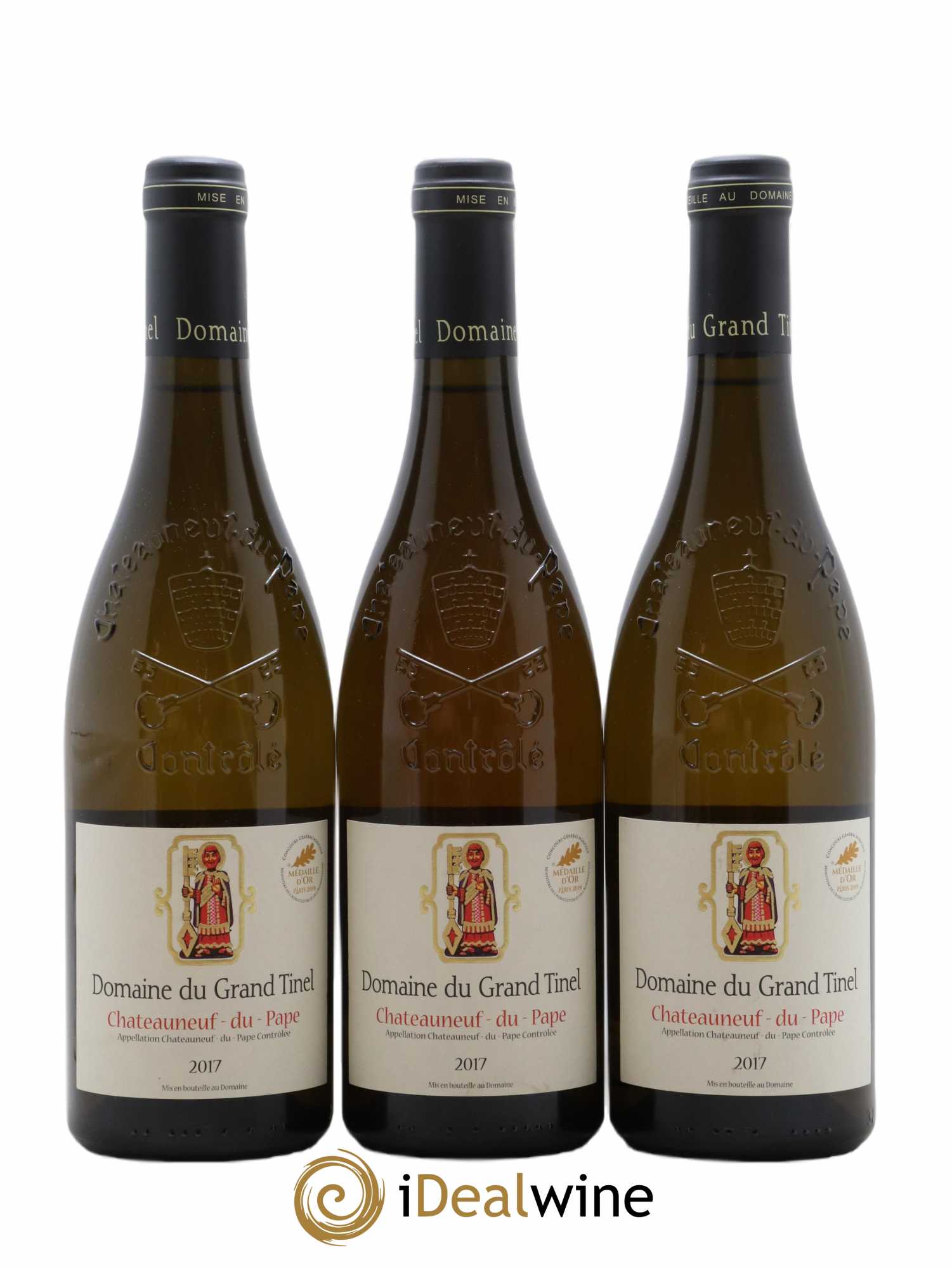 Châteauneuf-du-Pape Domaine Grand Tinel 2017 - Lot de 3 bouteilles - 0