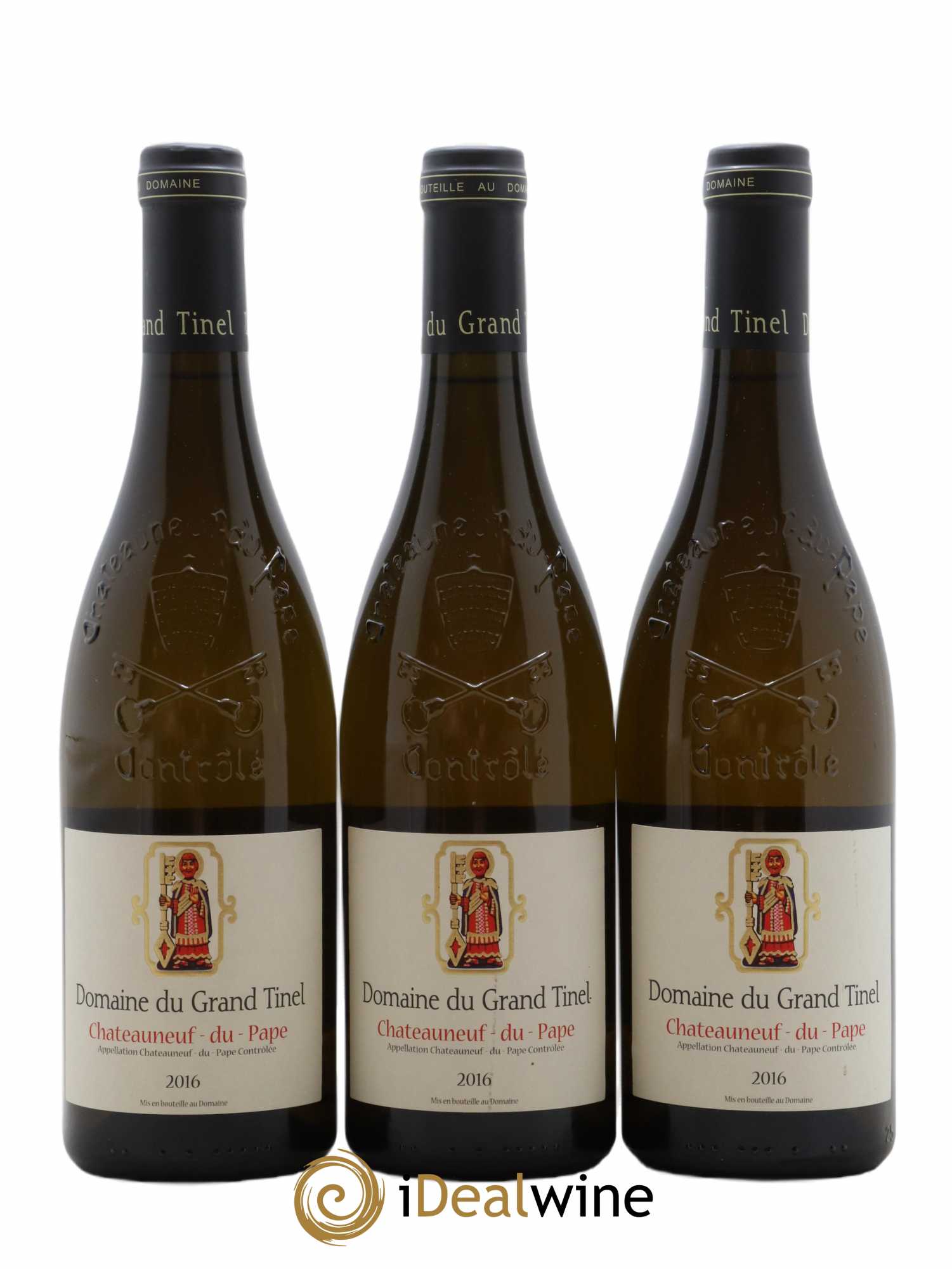Châteauneuf-du-Pape Domaine Grand Tinel (sans prix de réserve) 2016 - Lot de 6 bouteilles - 2