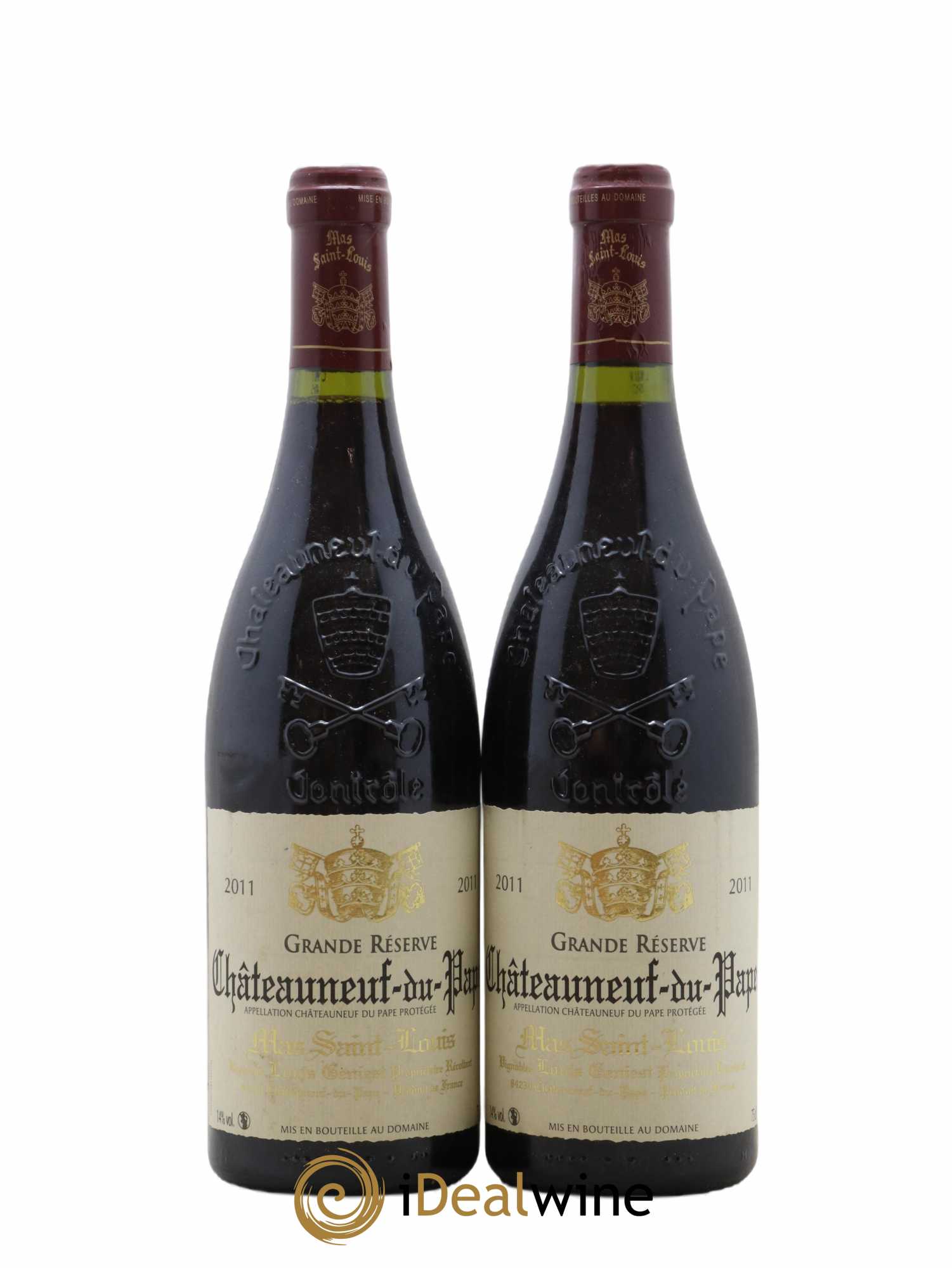 Châteauneuf-du-Pape Grande Réserve Mas Saint-Louis 2011 - Lot de 2 bouteilles - 0