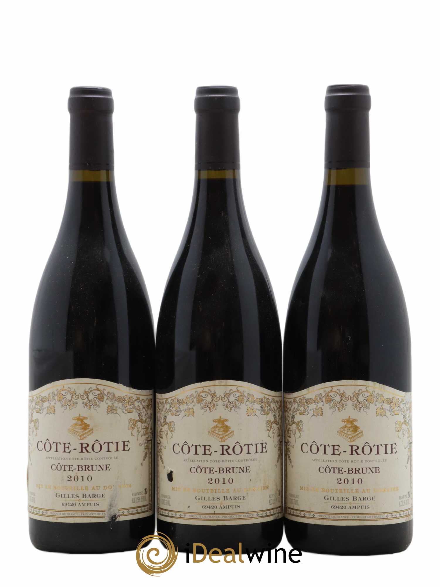 Côte-Rôtie Côte-Brune Barge (Domaine) 2010 - Lot de 3 bouteilles - 0