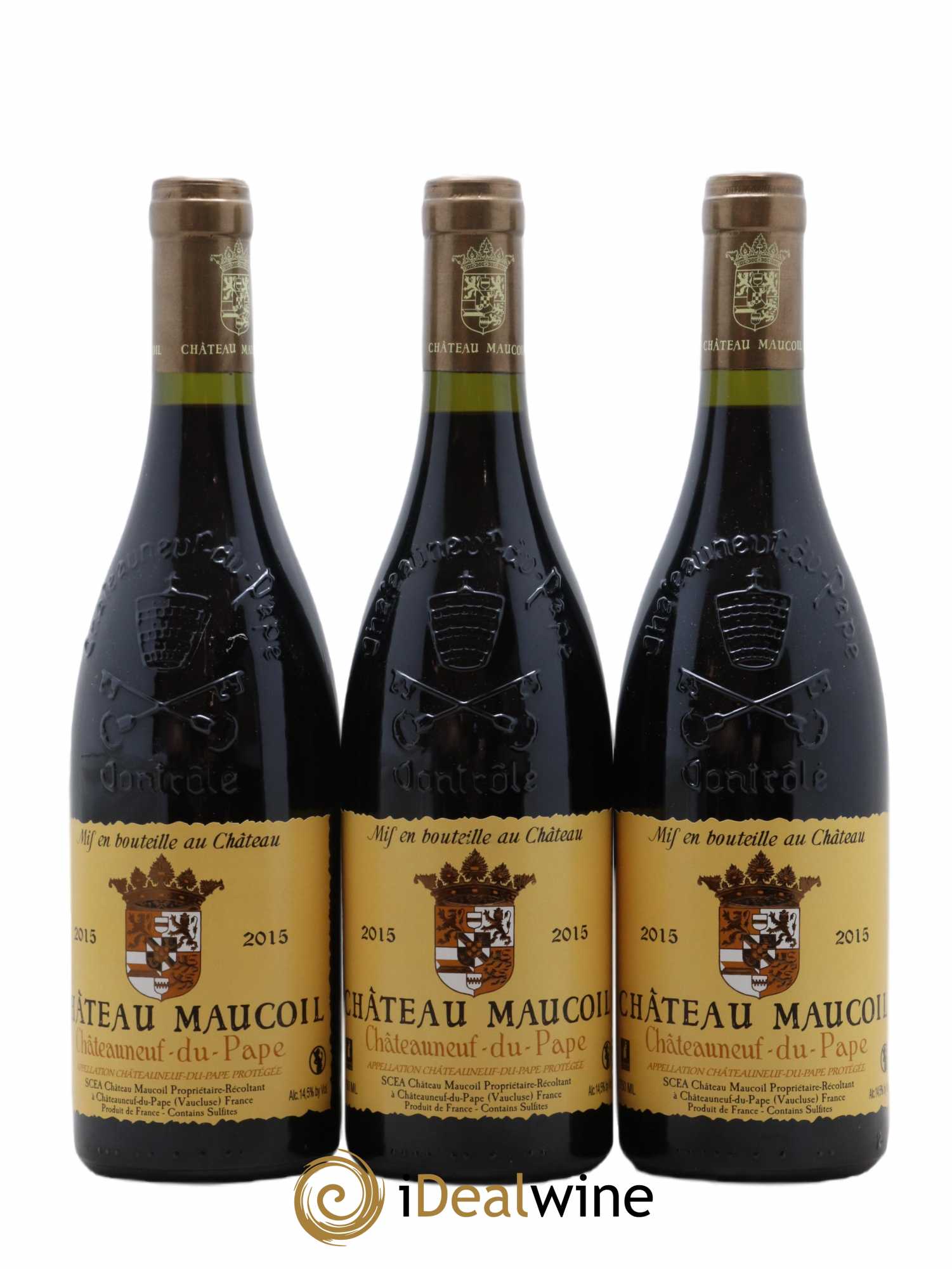 Châteauneuf-du-Pape Chateau Maucoil 2015 - Lot de 3 bouteilles - 0