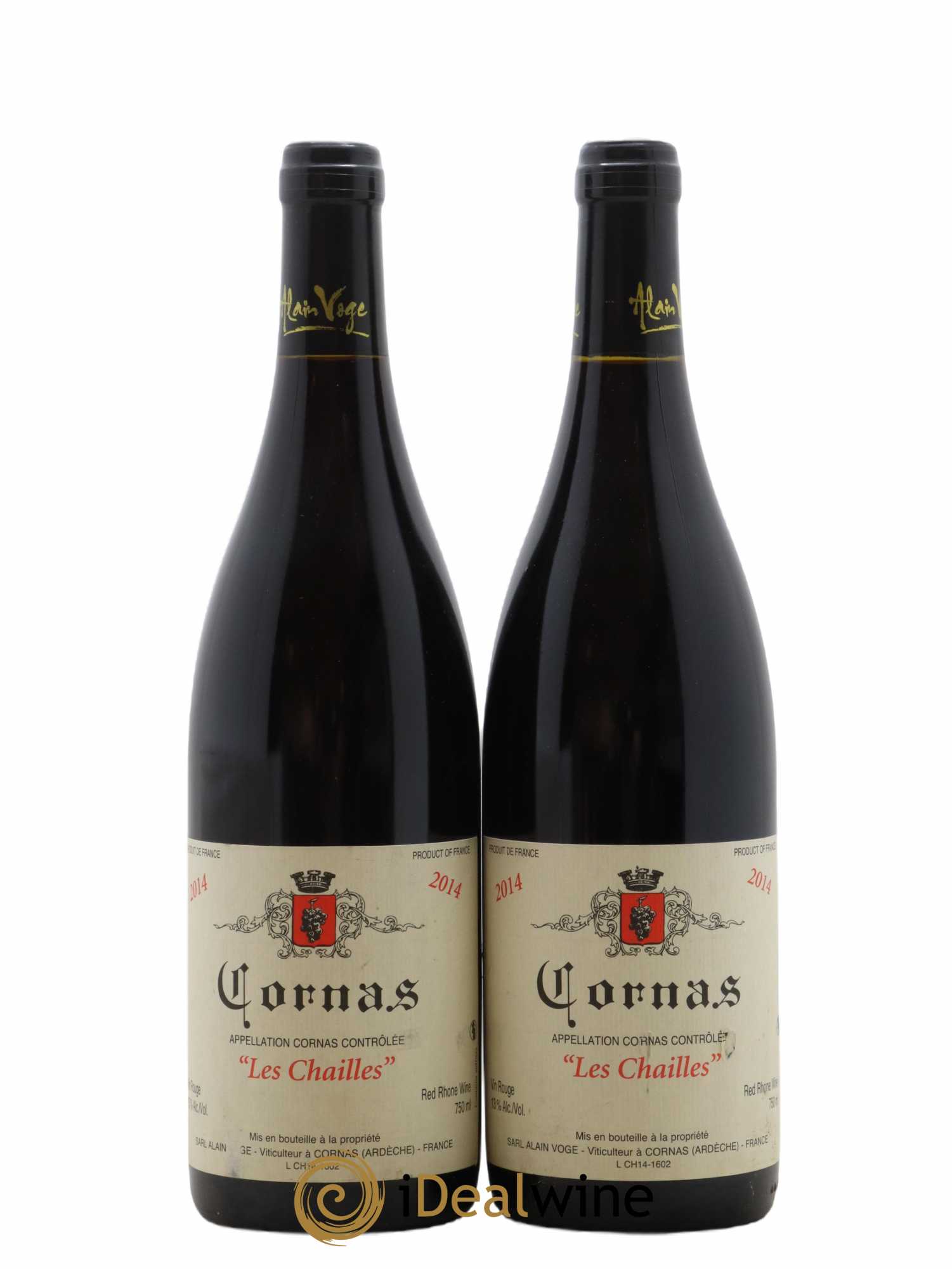 Cornas Les Chailles Alain Voge (Domaine) 2014 - Lot de 2 bouteilles - 0