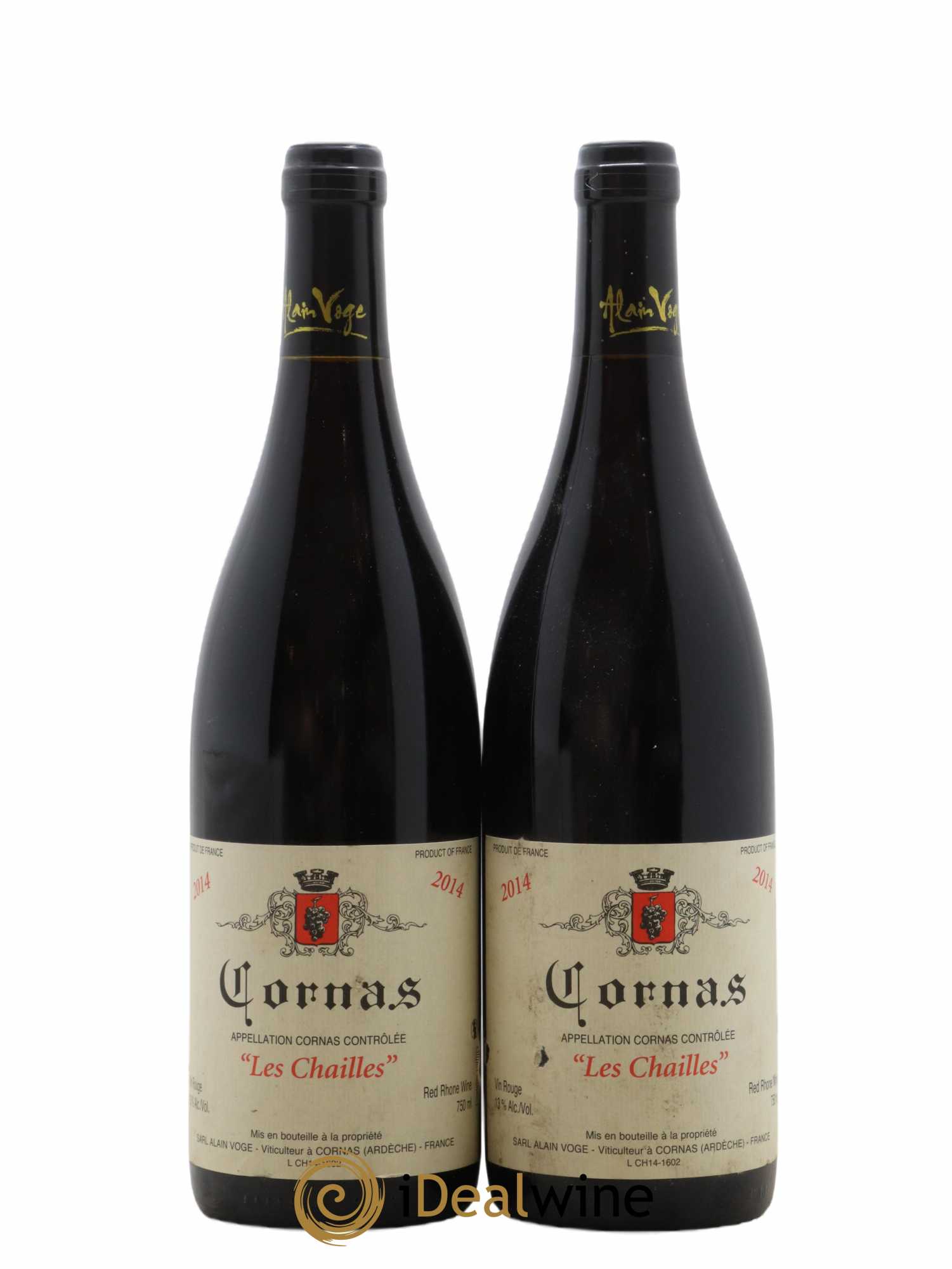 Cornas Les Chailles Alain Voge (Domaine) 2014 - Lot de 2 bouteilles - 0