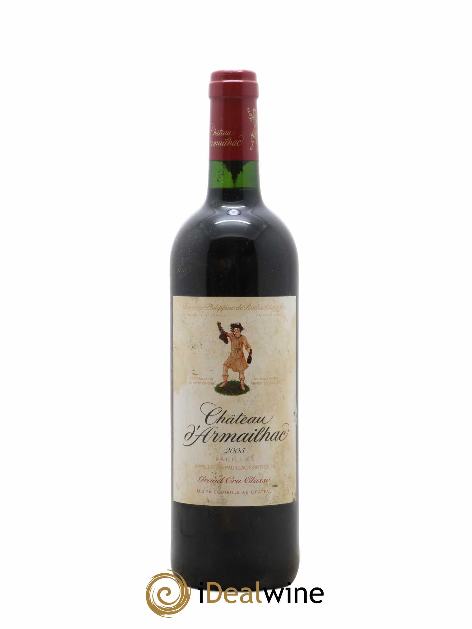 Château d' Armailhac - Mouton Baron(ne) Philippe 5ème Grand Cru Classé 2005 - Lot de 1 bouteille - 0