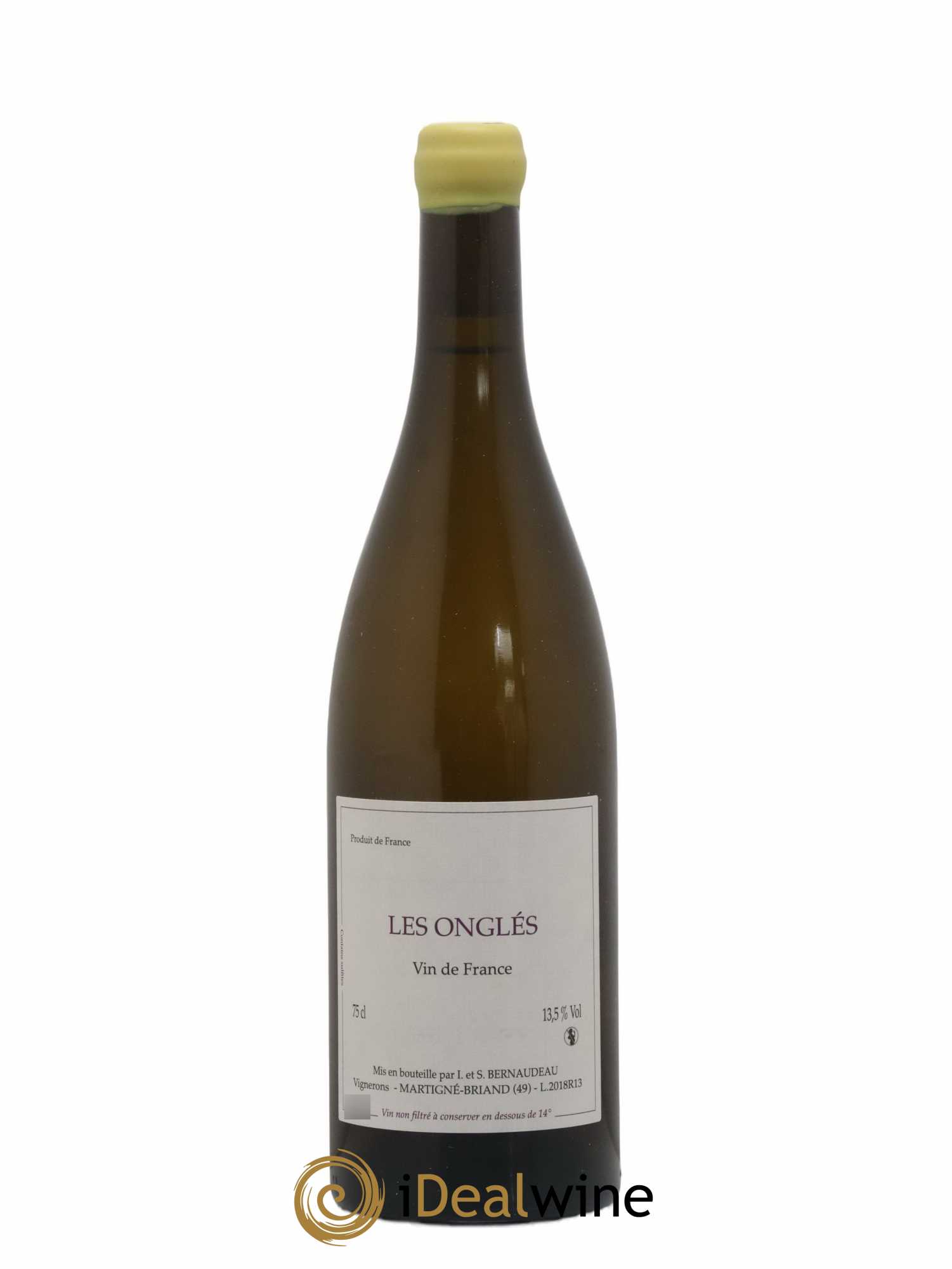 Vin de France Les Onglés Stéphane Bernaudeau 2018 - Lot de 1 bouteille - 0